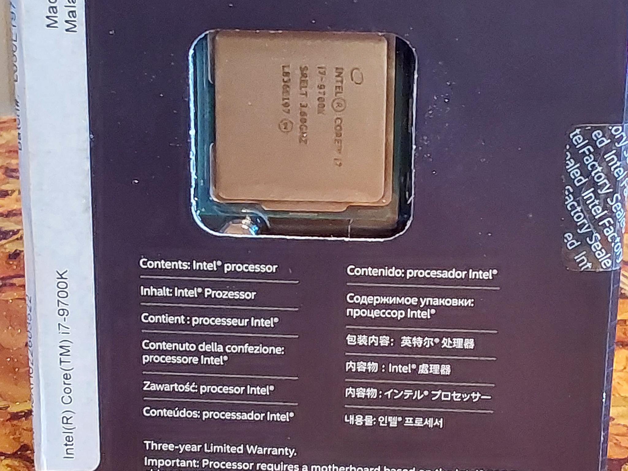 NEW Intel 9th Gen - Core i7-9700K 8-Core (4.9 GHz Turbo) LGA 1151 (300 Series) Desktop Processor