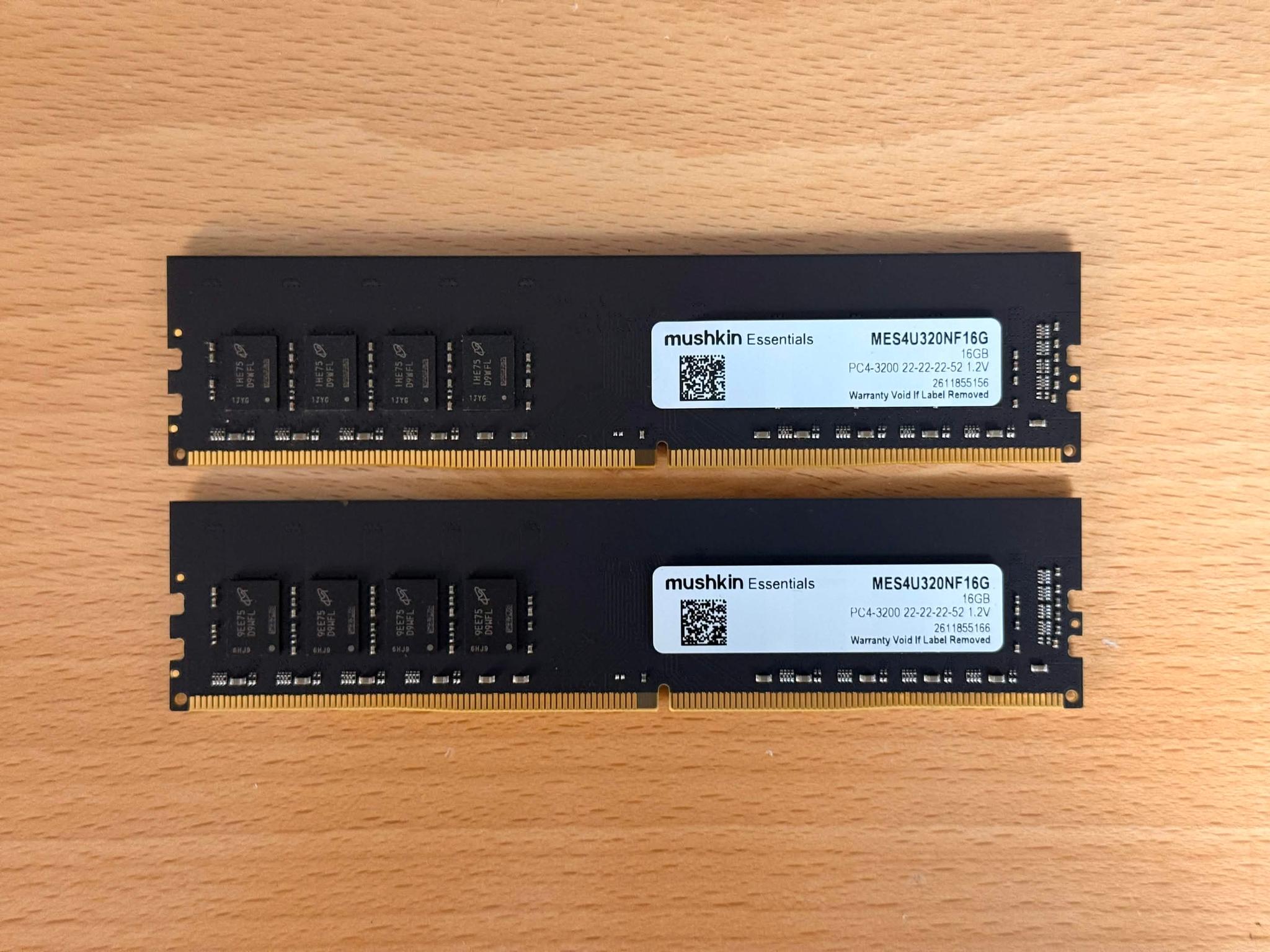 Mushkin Essentials 32GB DDR4-3200 (2x16GB)