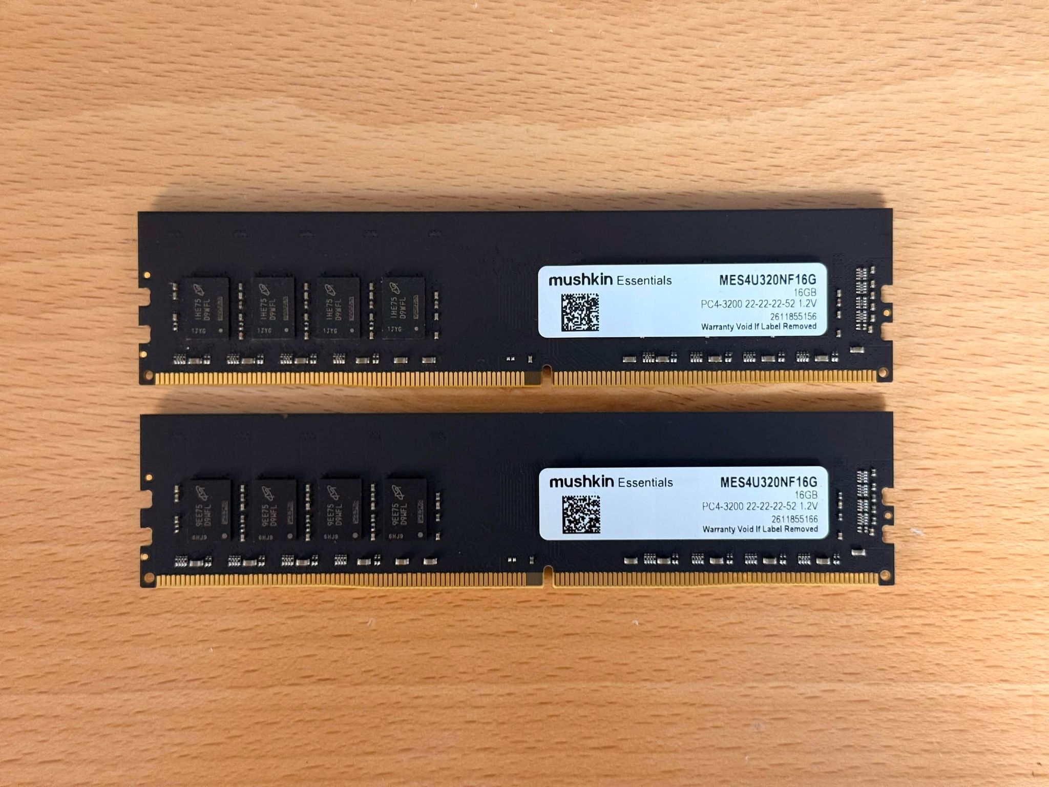 Mushkin Essentials 32GB DDR4-3200 (2x16GB)