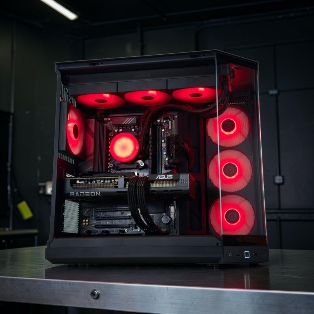 🔥🌋Nether V2 💥1080P/1440P Gaming PC💥AMD RX 7080 XT 16GB💥AMD Ryzen 7 8700F💥 16GB DDR5�...
