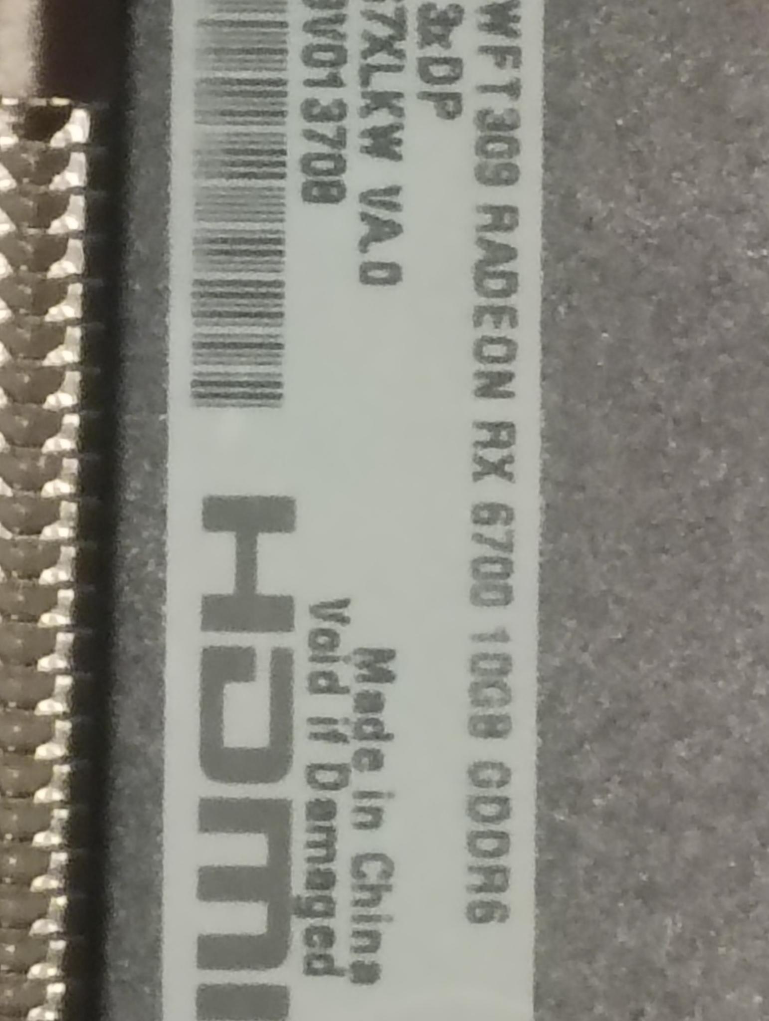 XFX Speedster SWFT309 Radeon RX 6700