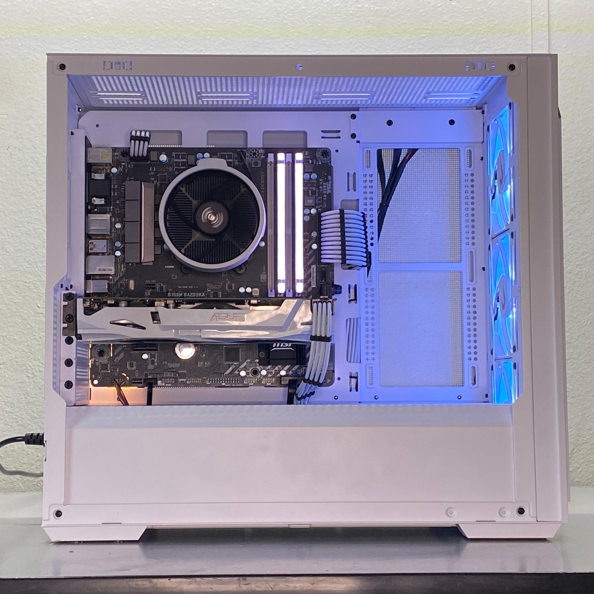 White ARGB Gaming PC | Ryzen 5 | GTX 1060 |