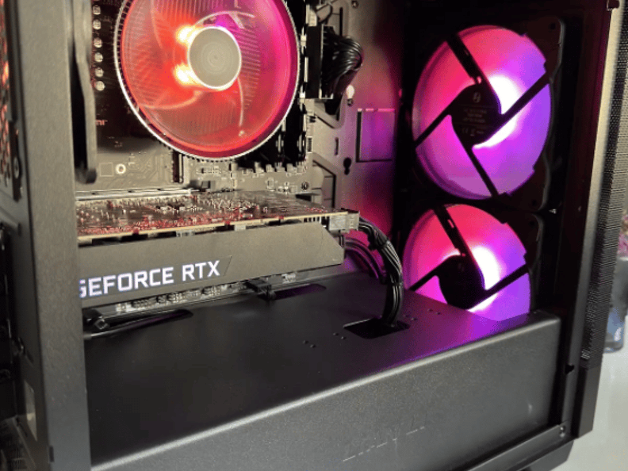 Black RGB Gaming PC - 3060 - Ryzen & 2700X - 16GBs ram - 500GB SSD
