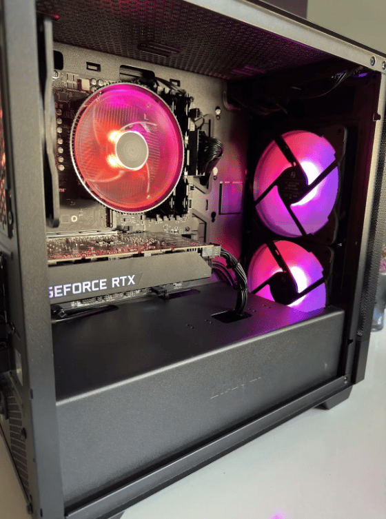 Black RGB Gaming PC - 3060 - Ryzen & 2700X - 16GBs ram - 500GB SSD