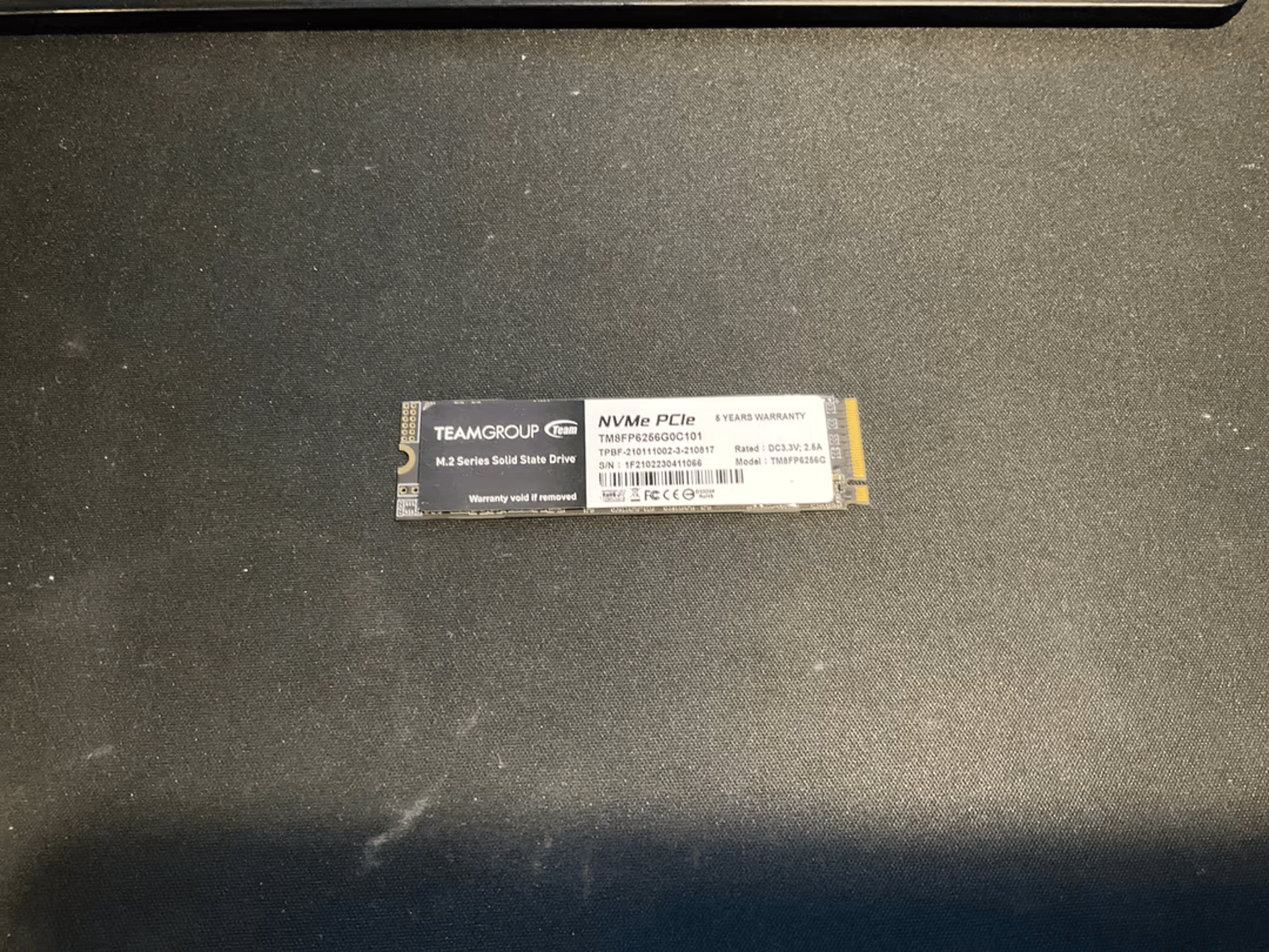 Teamgroup 256gb nvme ssd