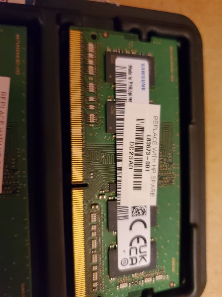 Used HP DDR4 RAM (2) 4GB sticks