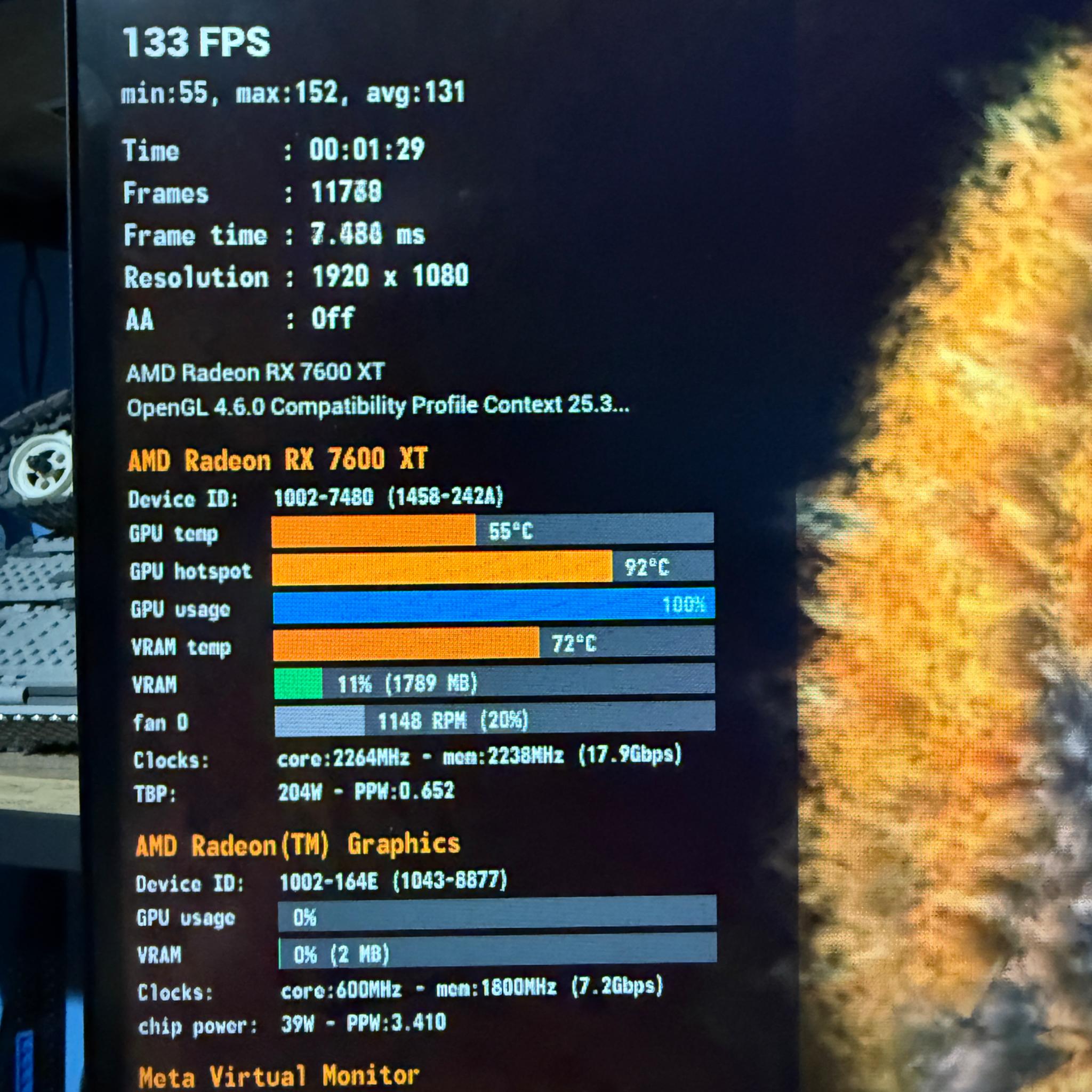 AMD Radeon RX 7600XT 16GB