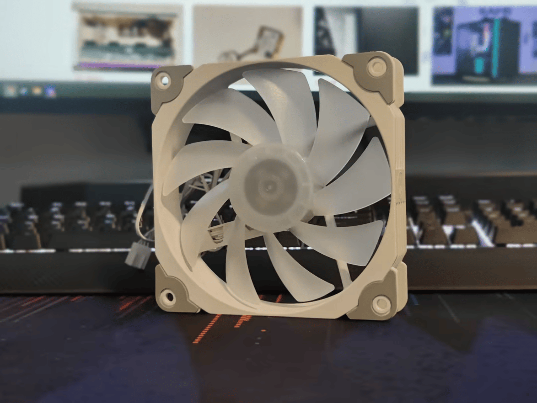 Vetroo White 120mm RGB Case Fan