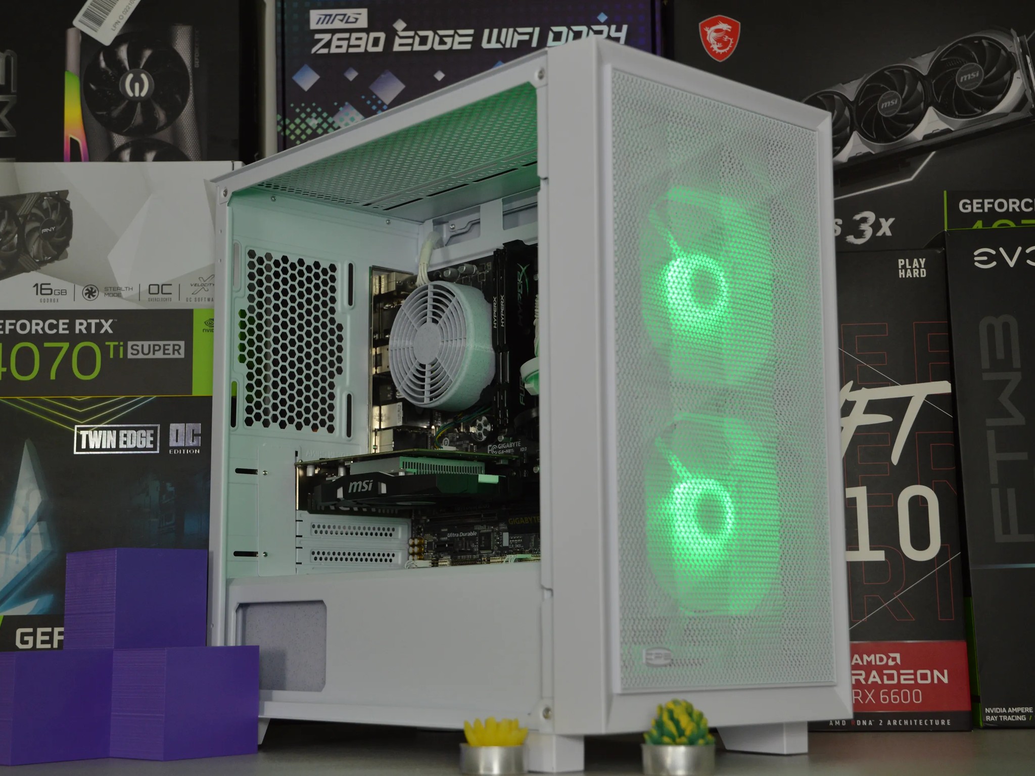 ❄️🔥| GTX 1050Ti 4GB | INTEL i5 4460 | 16GB DDR3 RAM | 256GB SSD + 1TB Hard Drive | SnowBlaze |