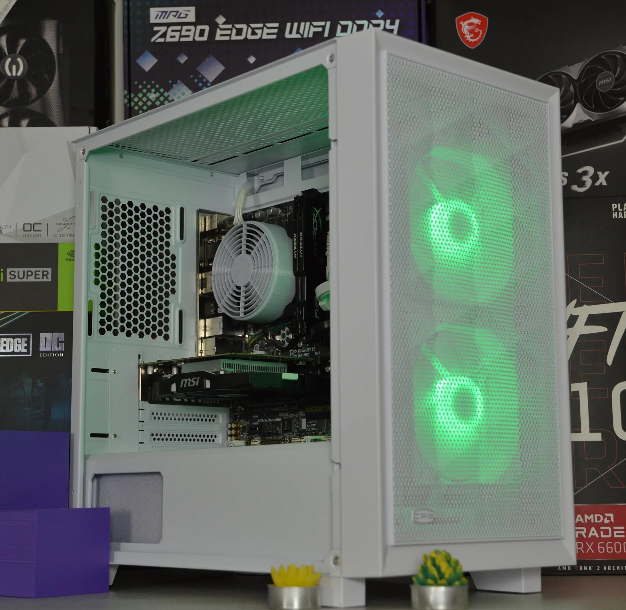 ❄️🔥| GTX 1050Ti 4GB | INTEL i5 4460 | 16GB DDR3 RAM | 256GB SSD + 1TB Hard Drive | SnowBlaze |