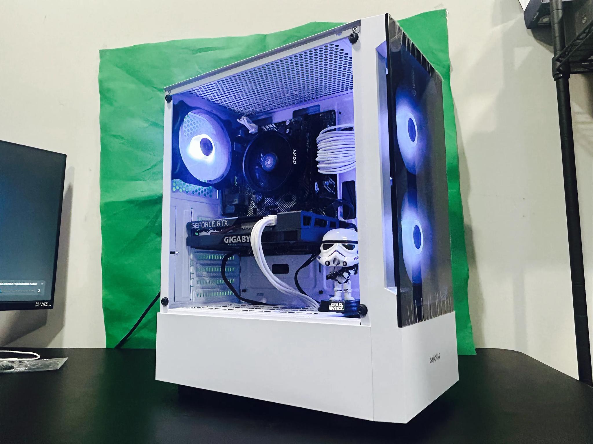 Stormtrooper Gaming PC AMD RYZEN 5 3600 | RTX 3050 8GB |1TB SSD | 16GB Ram| 3 RGB Fans