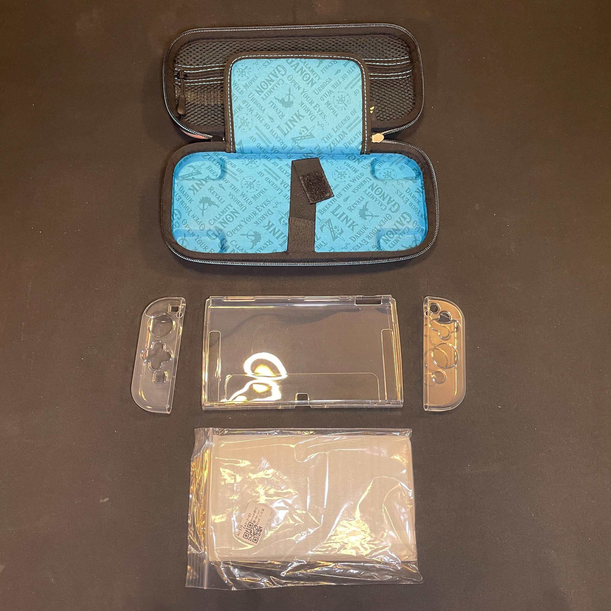 Nintendo Switch OLED Case With Carrying Case And Tempered Glass Screen Protector