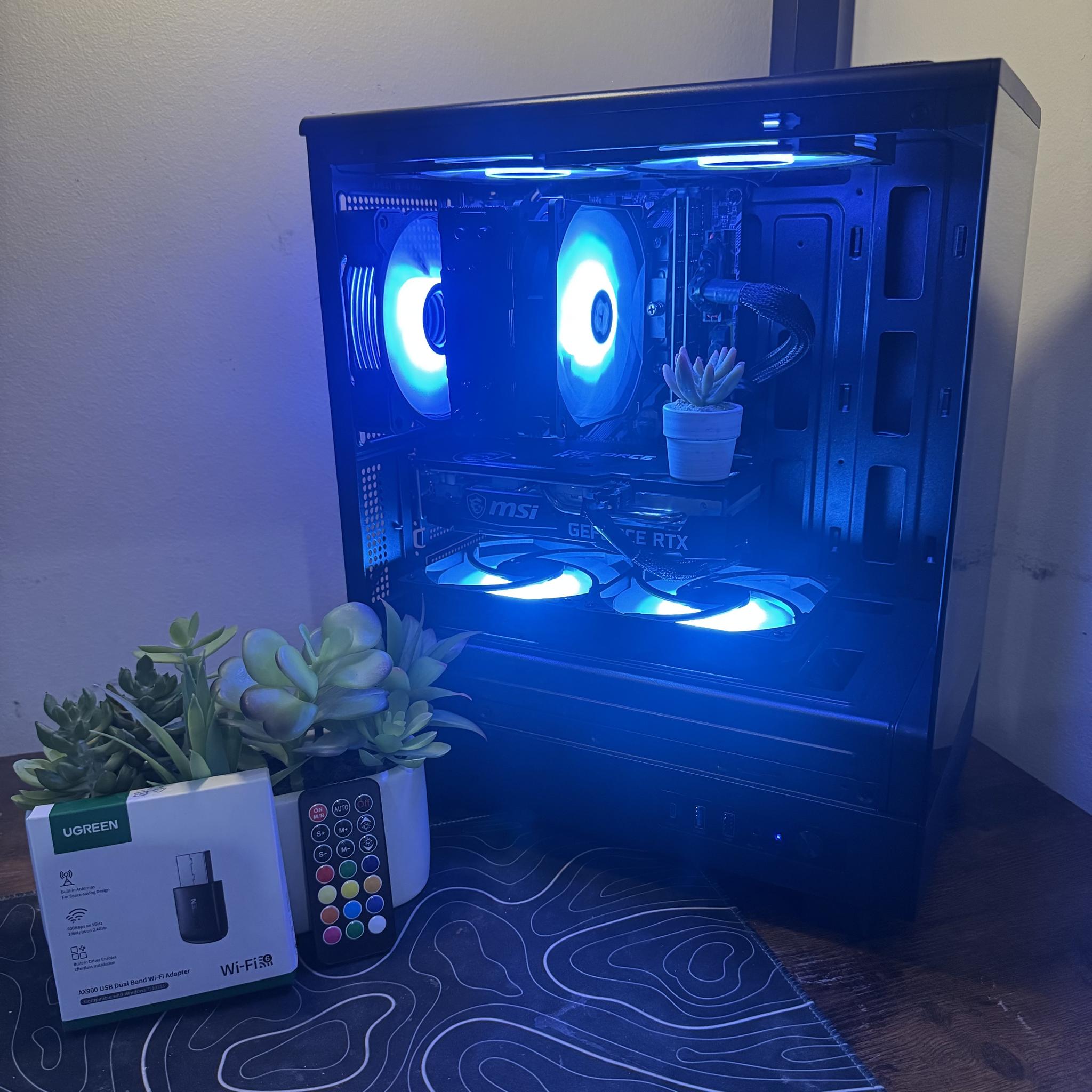 🖤 Custom "Budget Baller" Gaming PC | Intel i7 | RTX 3050 8GB | 1.5TB Total Storage! | WiFi 6 Dongle