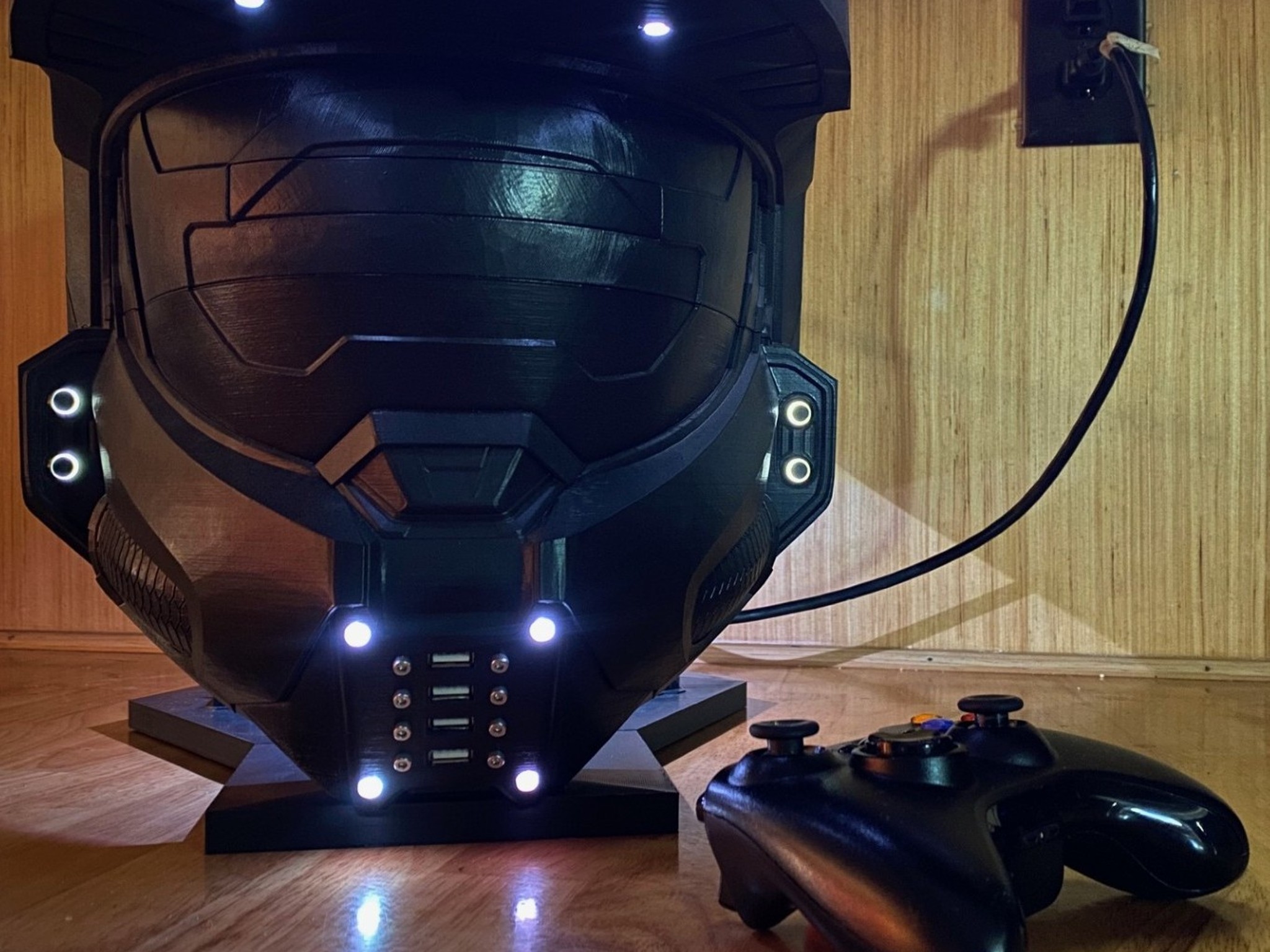 Custom Prototype Master Chief helmet RGH3 Xbox 360
