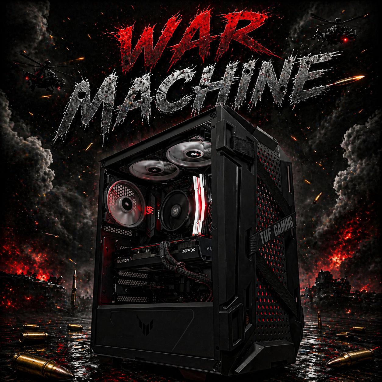 🔥🪖"War Machine"🪖🔥 | 1080/1440p Gaming | Ryzen 5 5600X | RX 6600xt | 16gb Ram | 1TB | WiFi