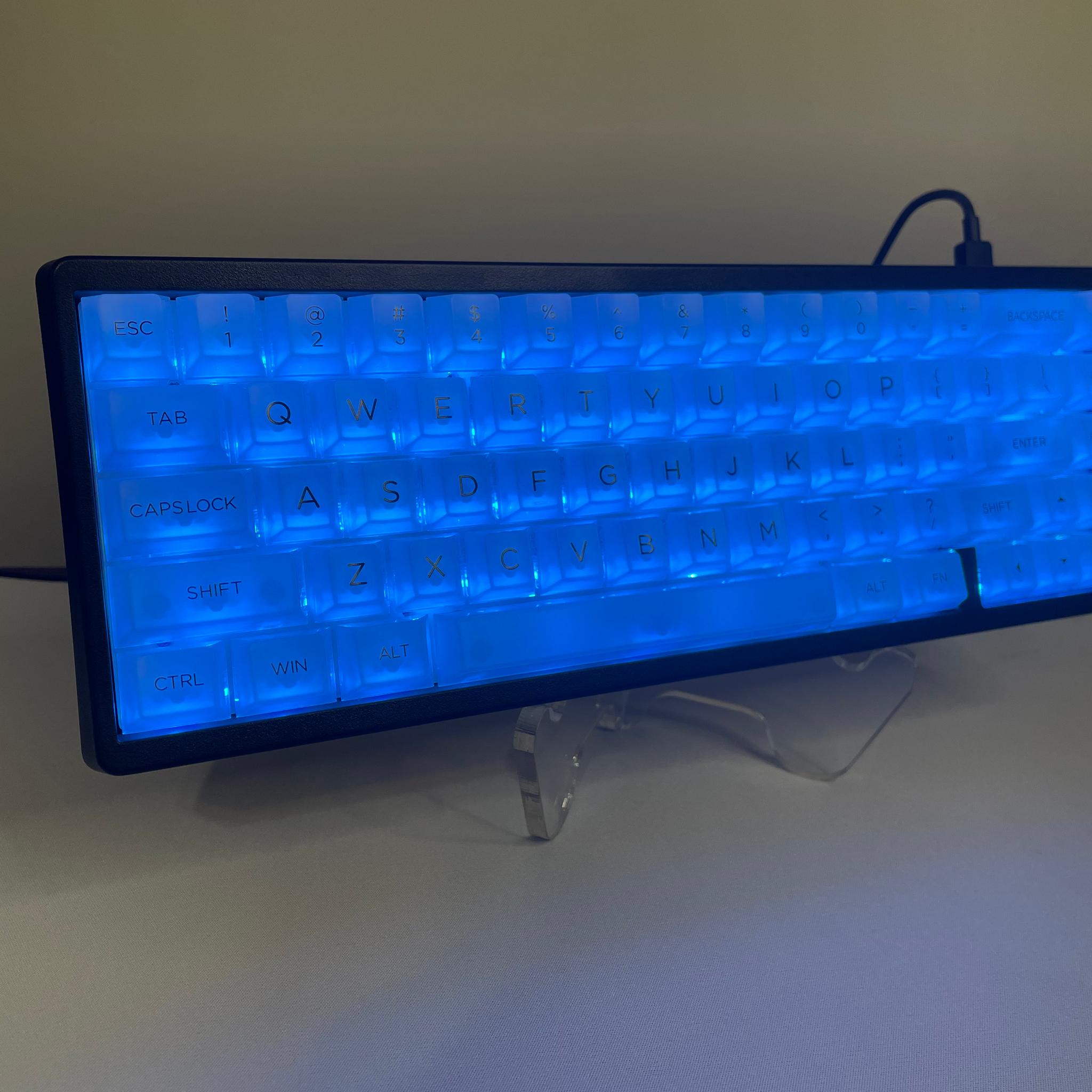 M67 Mechanical Gaming Keyboard - Clear Keycaps with Thocky Switches