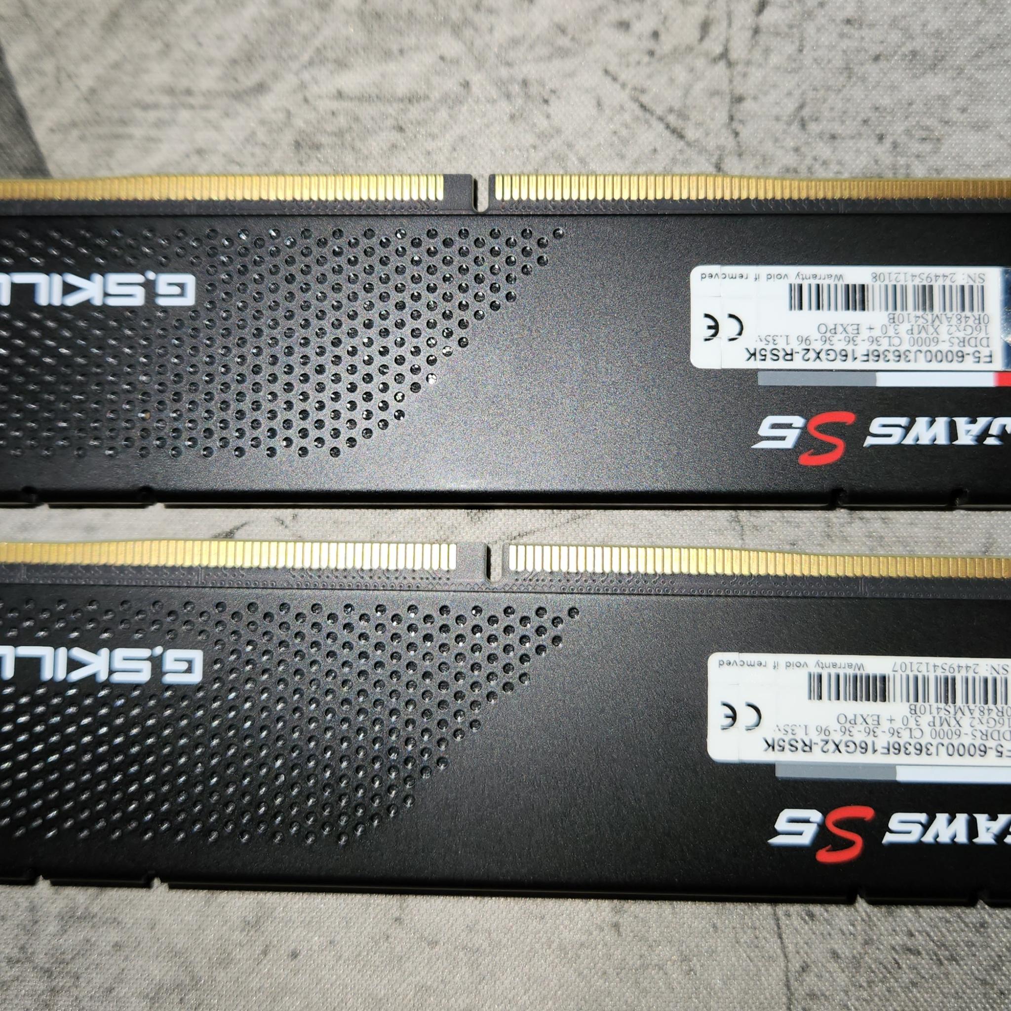 6000 MT 32GB RAM RIPJAWS S5 CL 36
