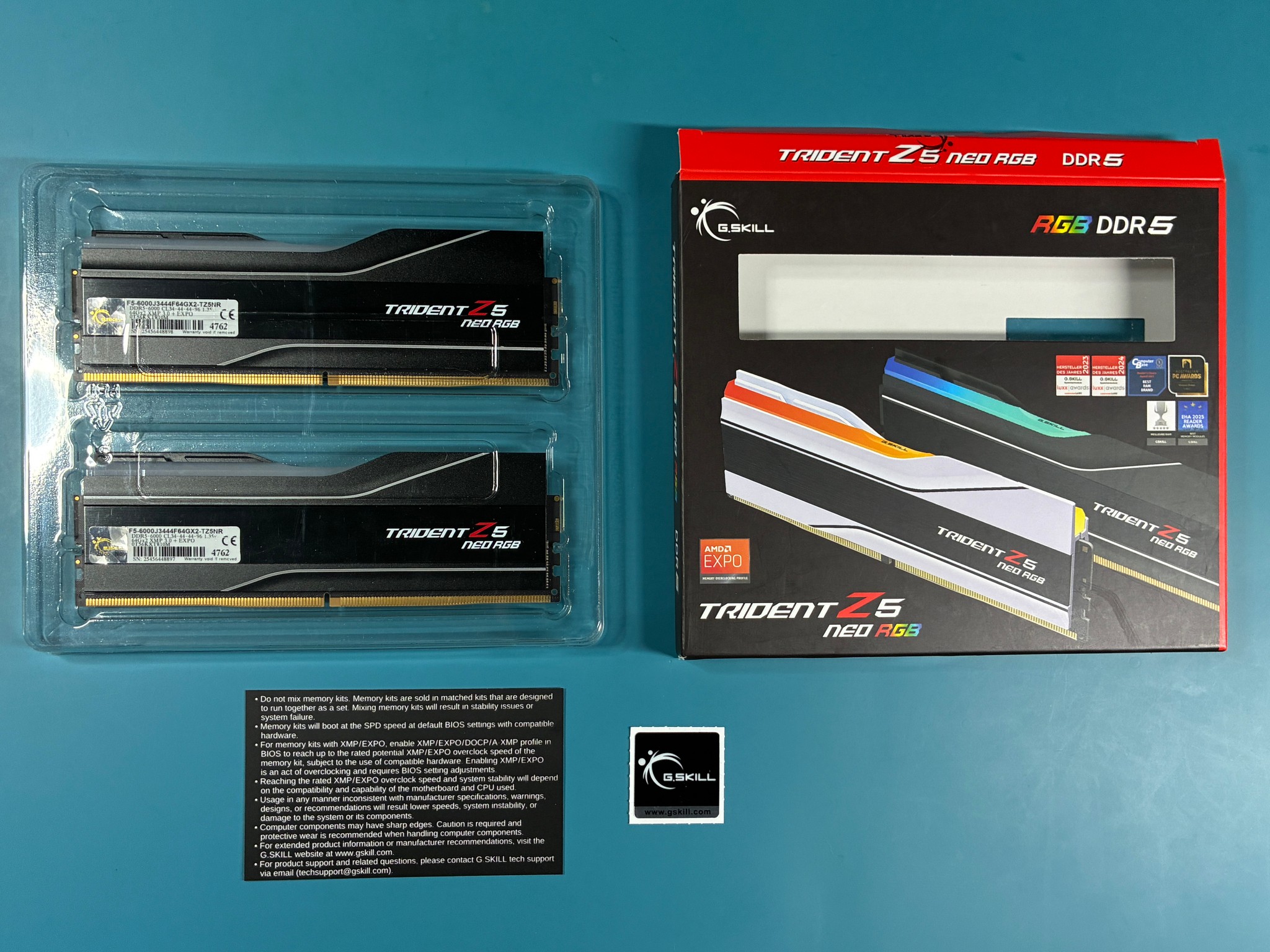 G.SKILL Trident Z5 Neo RGB Series DDR5 128GB kit (Memory)