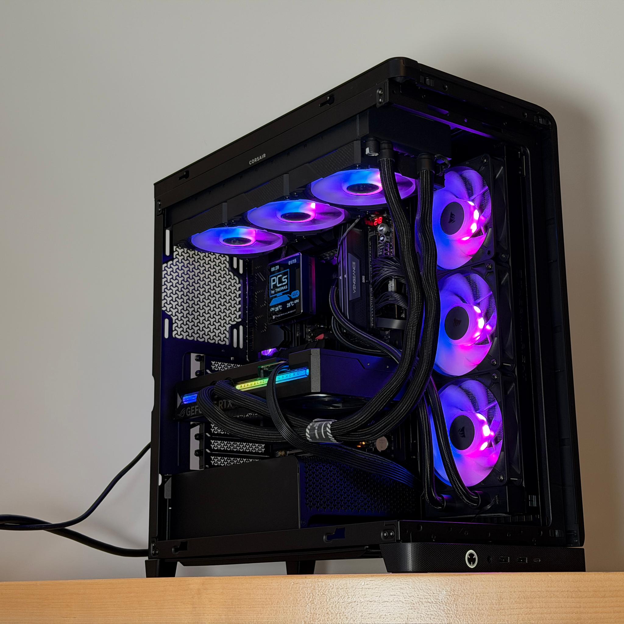 RTX 5090 Astral Liquid Cooled, Ryzen 7 9800x3d Gaming/Workstation PC