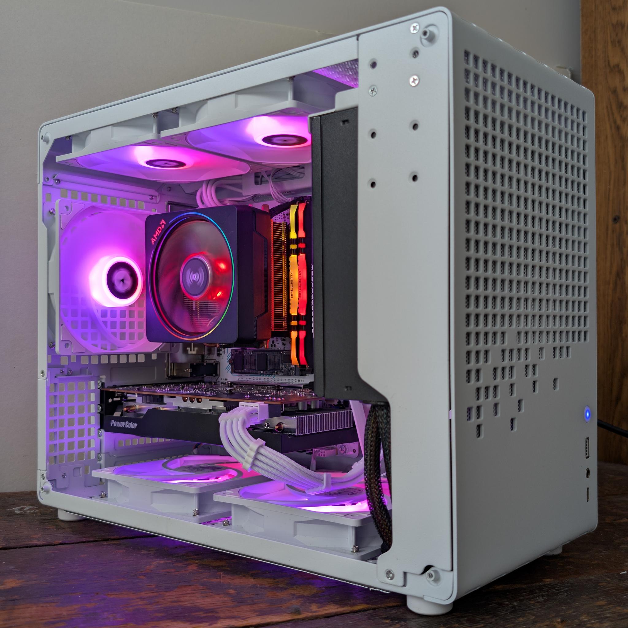 ⭐NEW⭐ M-ATX White Streaming/Gaming PC