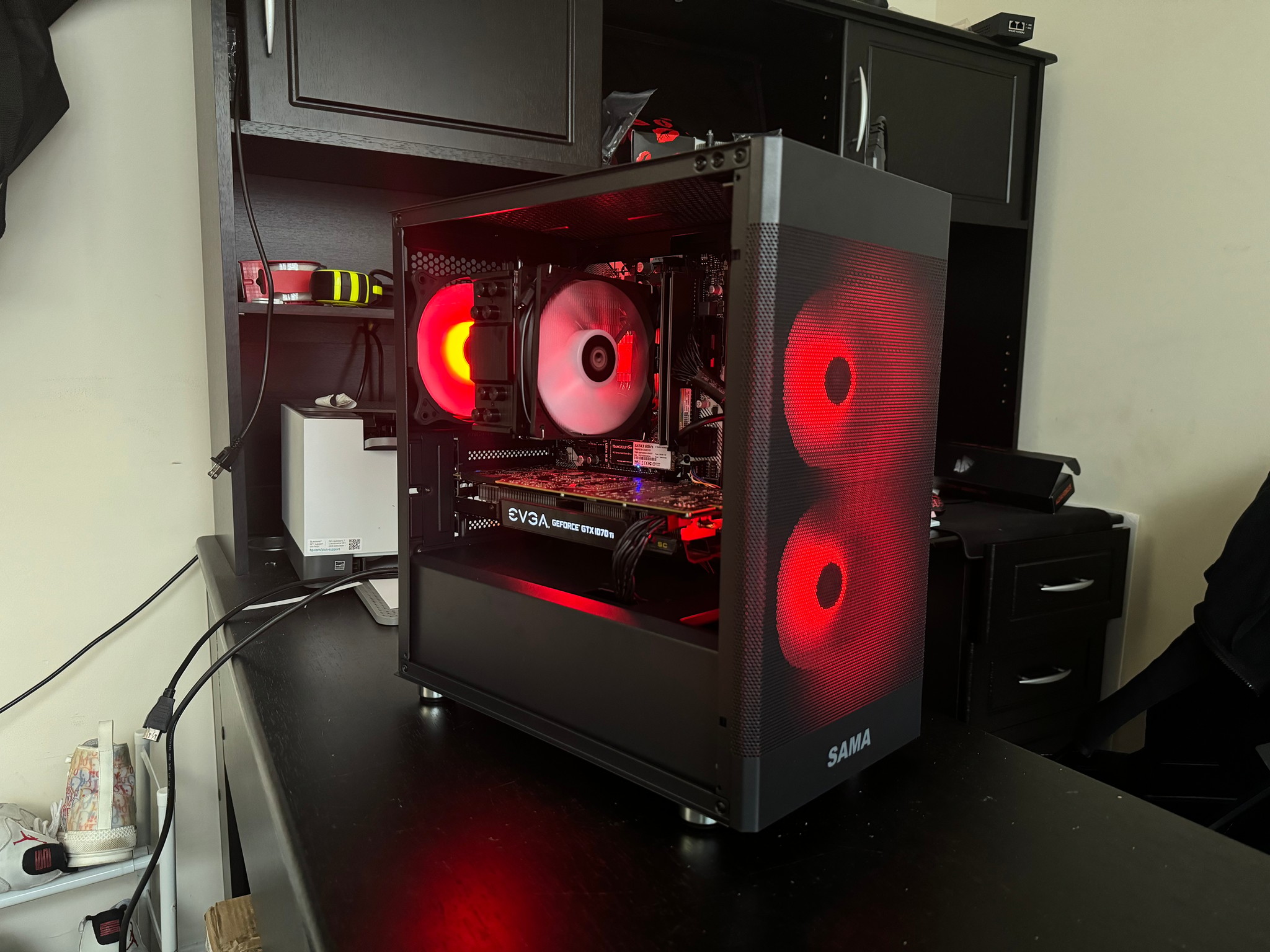 🌀💙🦋 Ryzen 5 3600 Gtx 1070 TI Gaming Computer!