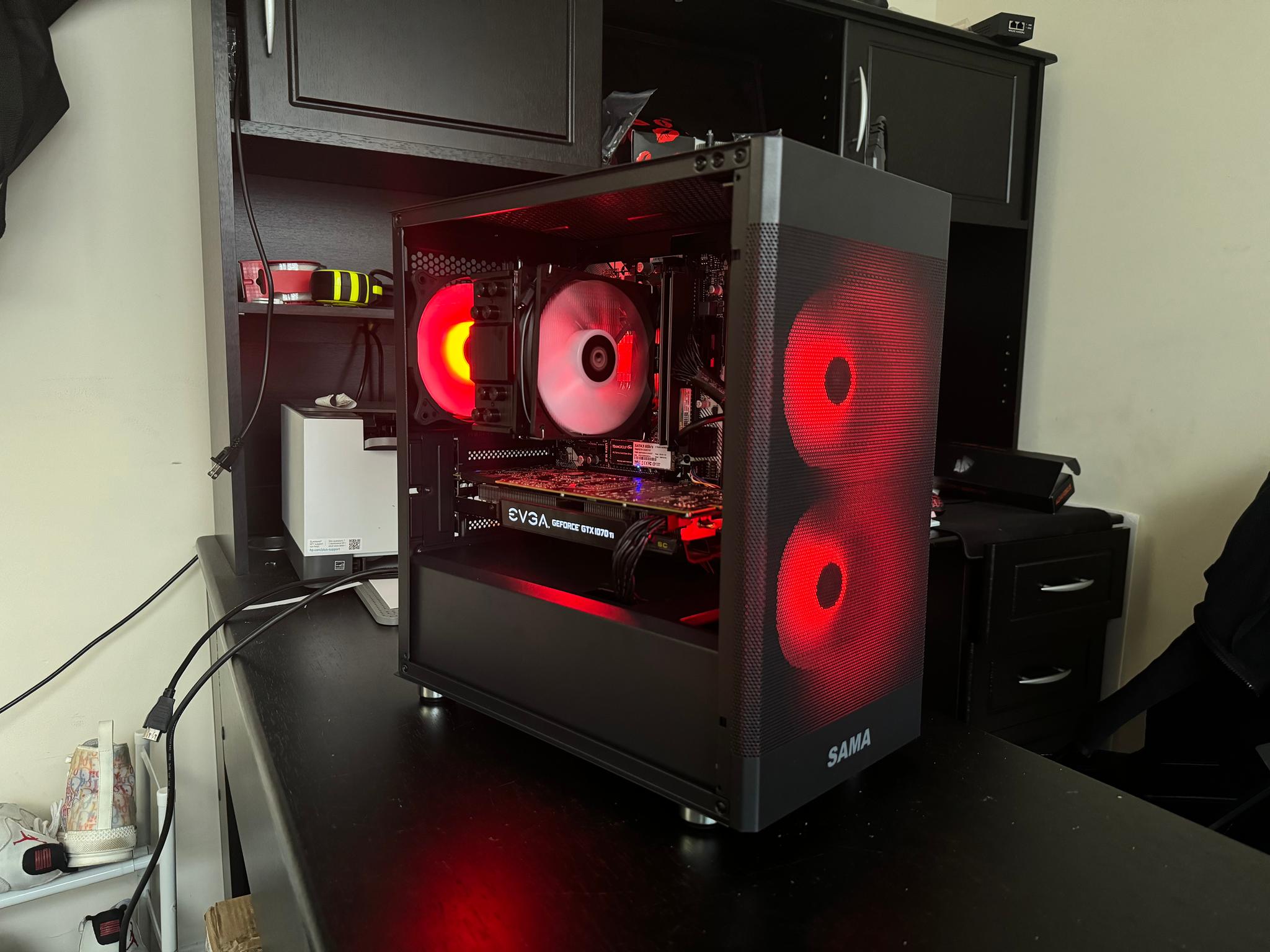 🌀💙🦋 Ryzen 5 3600 Gtx 1070 TI Gaming Computer!