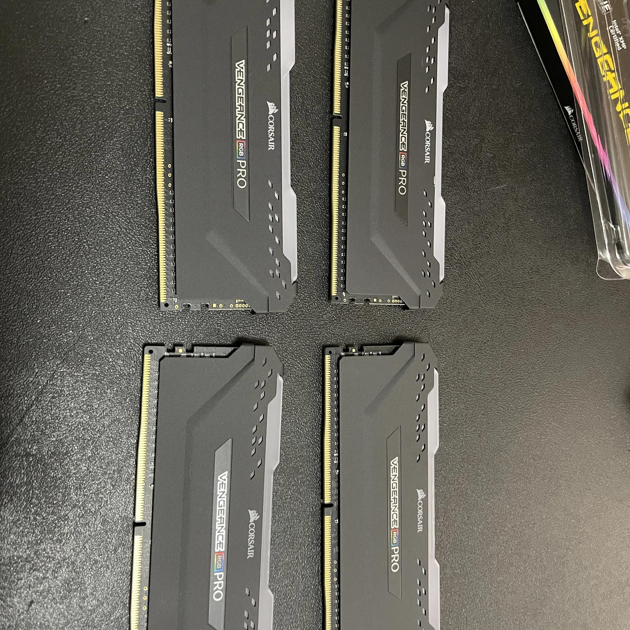 Ram! 32GB Memory (4x8) Corsair Vengeance RGB PRO 3000 Mhz Kit!