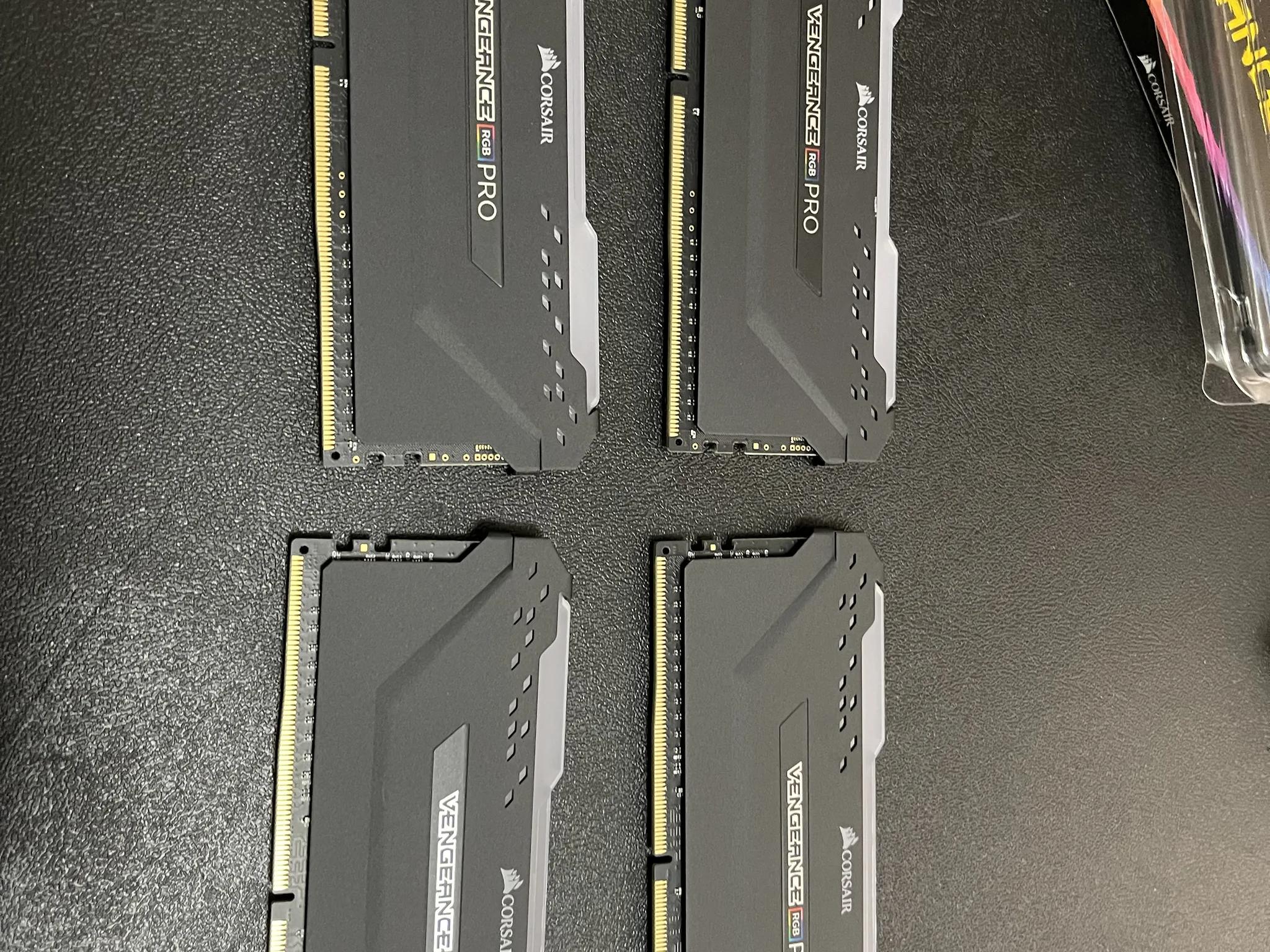 Ram! 32GB Memory (4x8) Corsair Vengeance RGB PRO 3000 Mhz Kit!