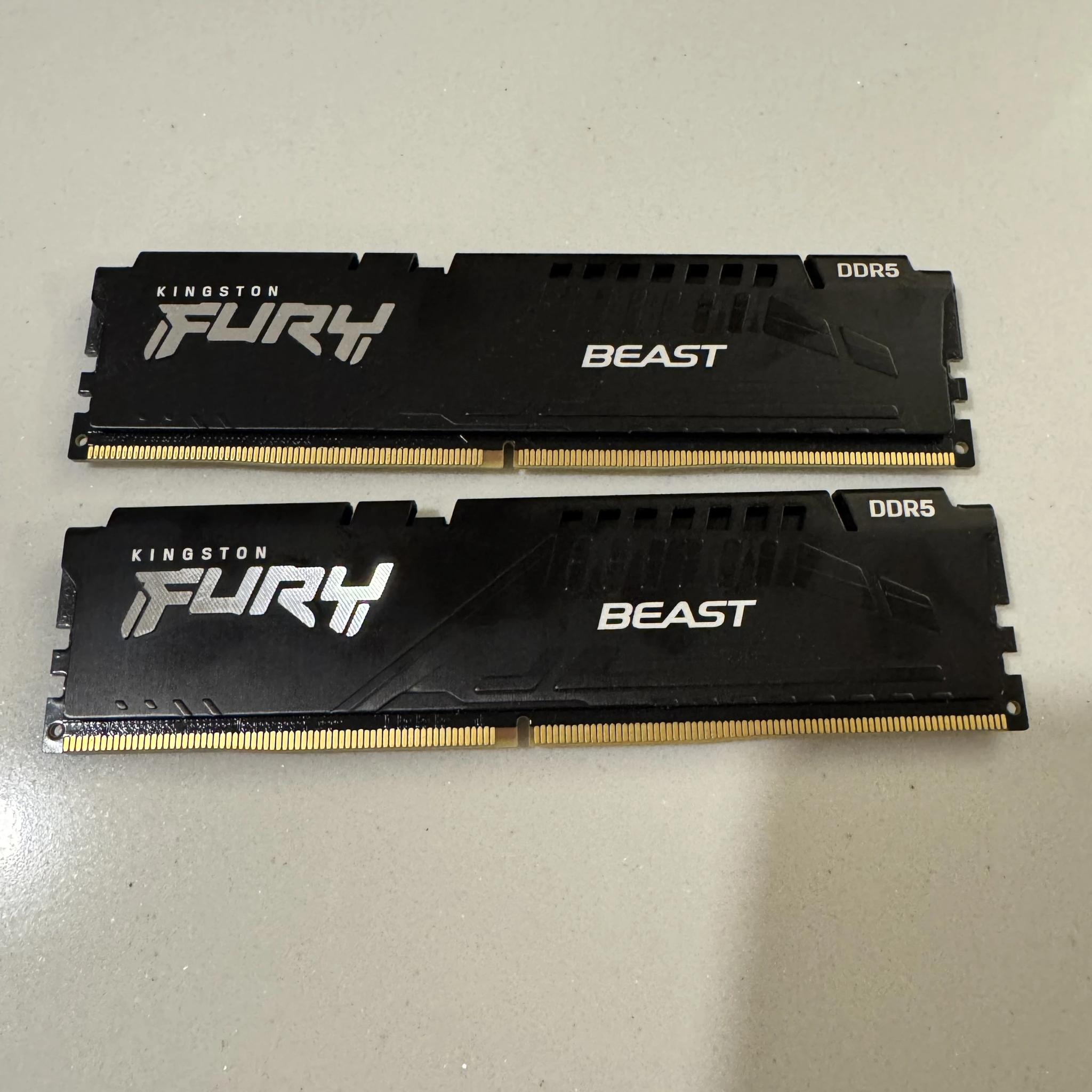 Kingston Fury Beast 16GB (2x8GB) 6000MT/s DDR5 CL30
