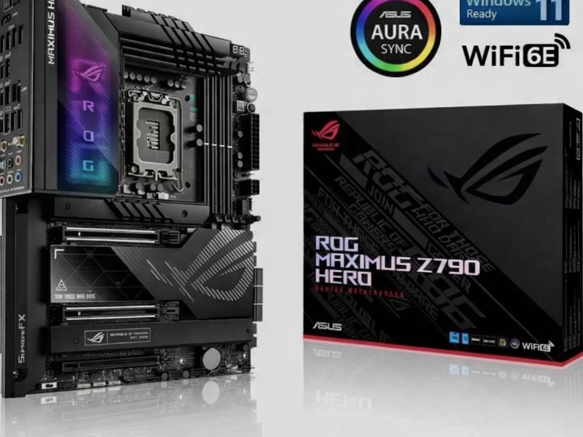 ASUS ROG Maximus Z790 Hero Motherboard + ROG Hyper M.2 Card + DDR5 Support