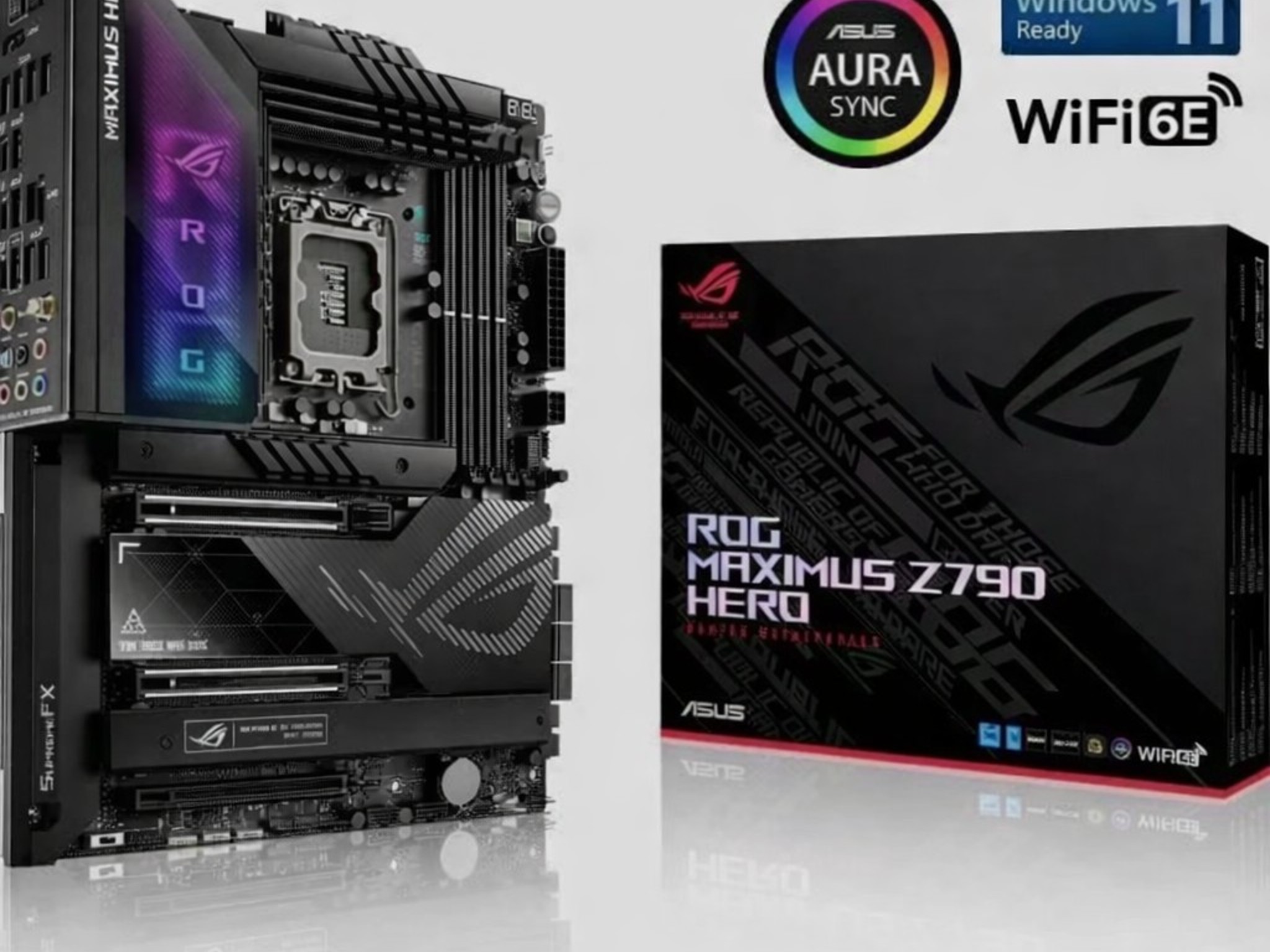 ASUS ROG Maximus Z790 Hero Motherboard + ROG Hyper M.2 Card + DDR5 Support