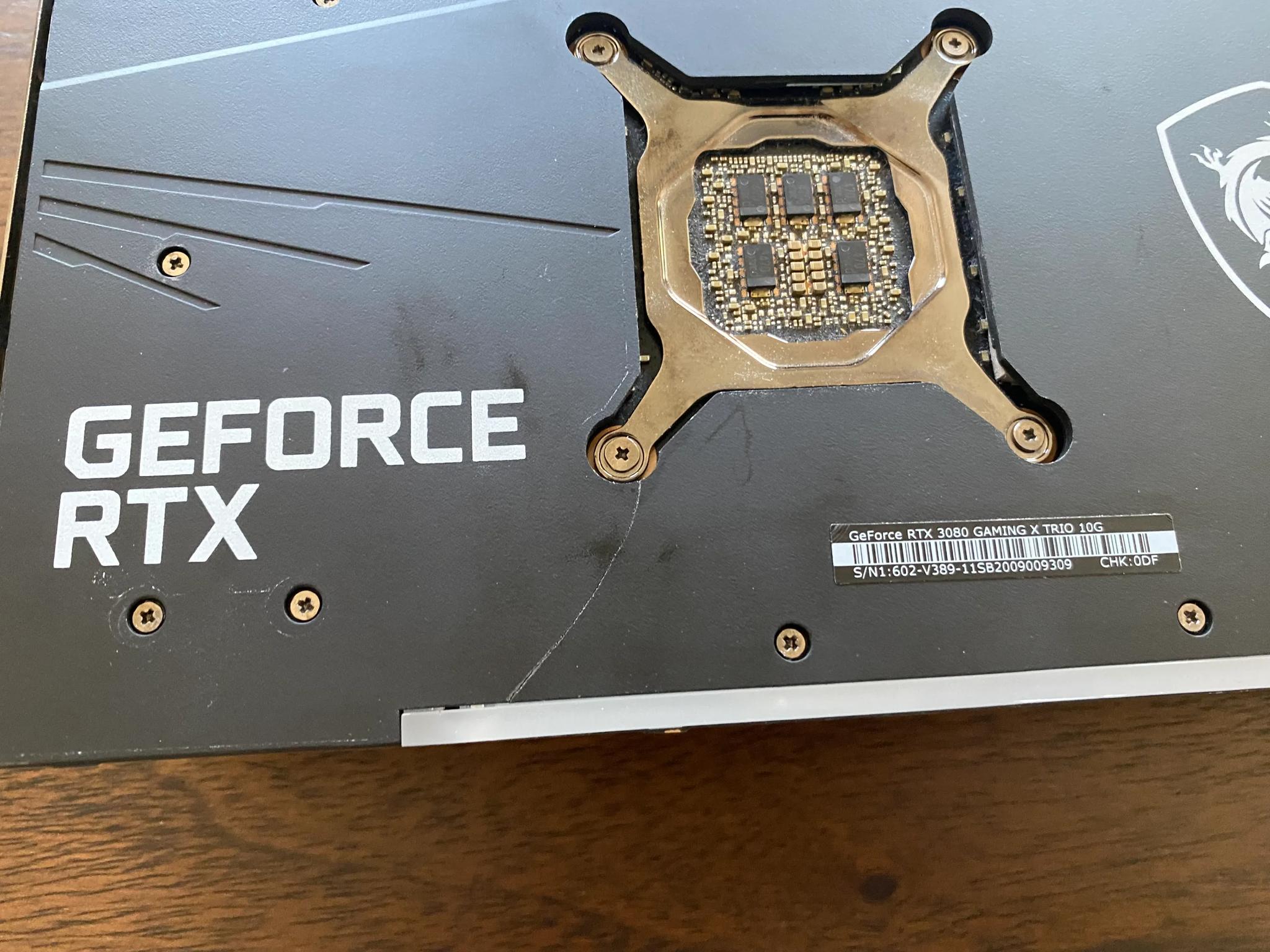 MSI GeForce RTX 3080 GAMING X TRIO 3080 10G FHR - READ DESCRIPTION