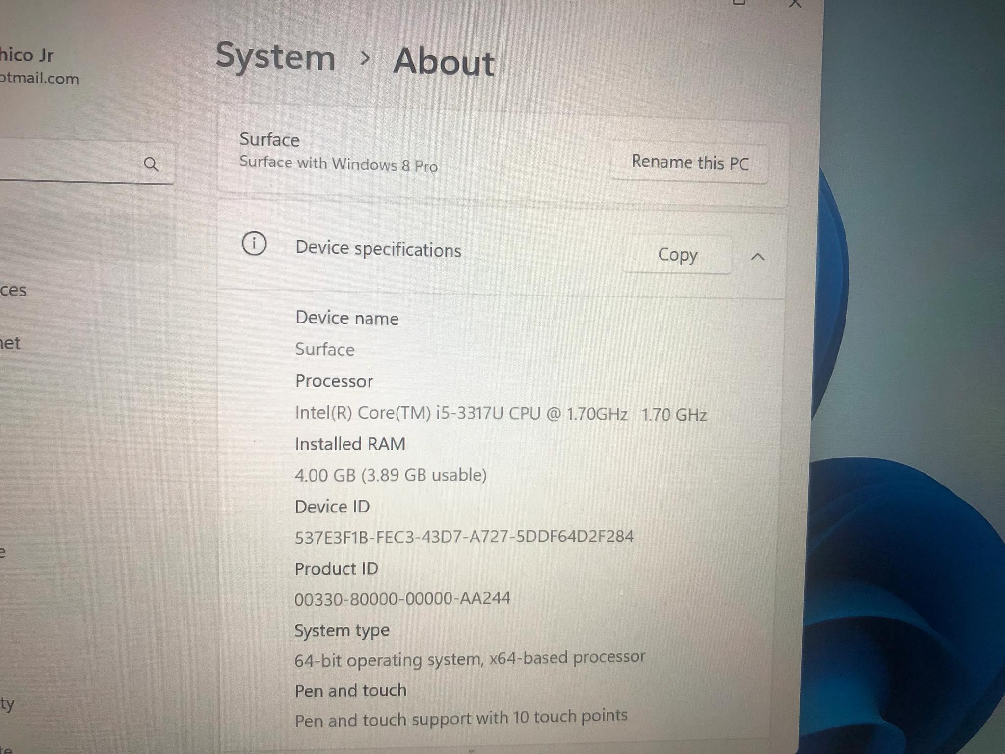 Microsoft Surface Pro 1st Generation