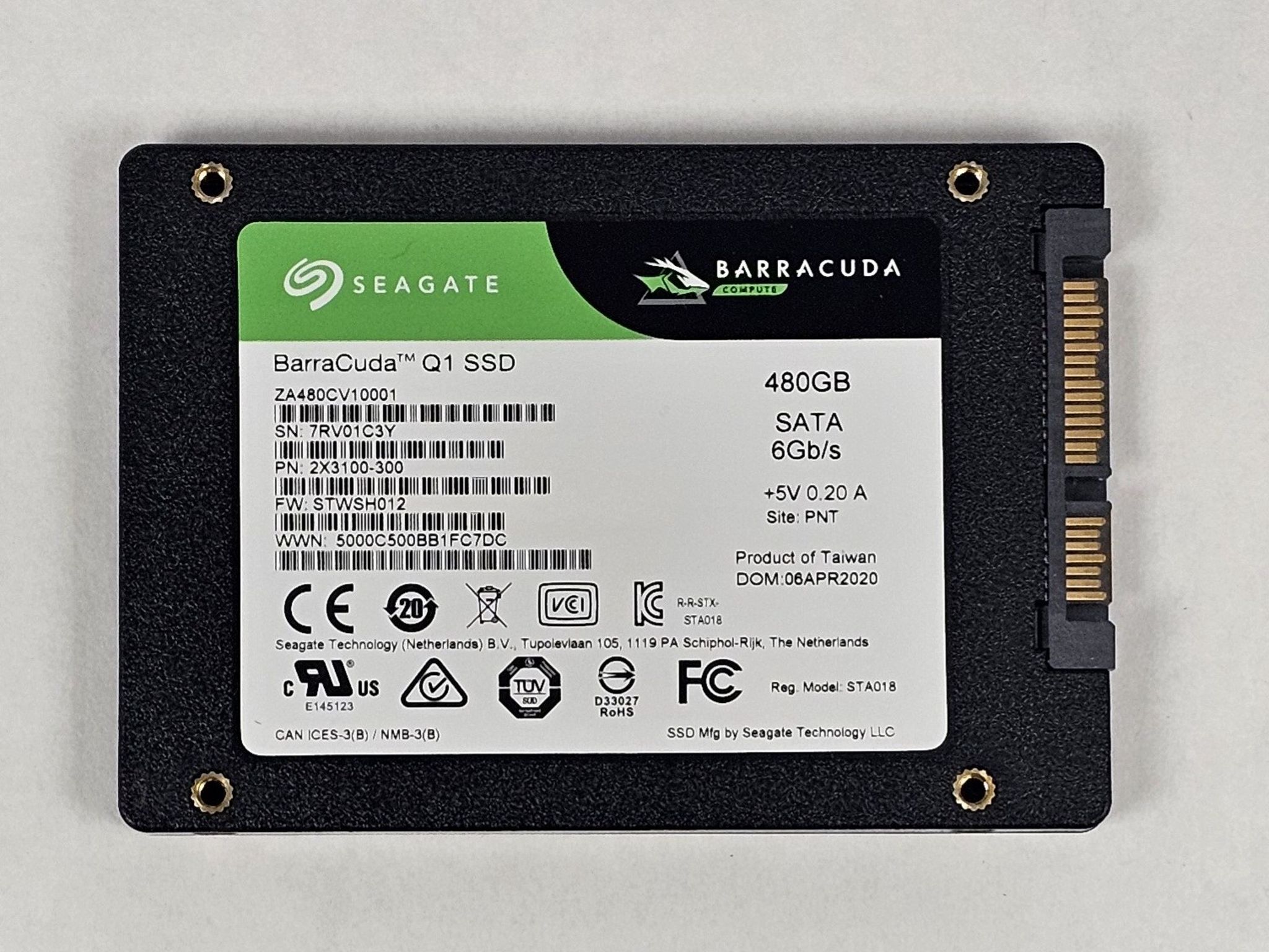 480GB 2.5" SATA SSD Seagate BarraCuda Q1