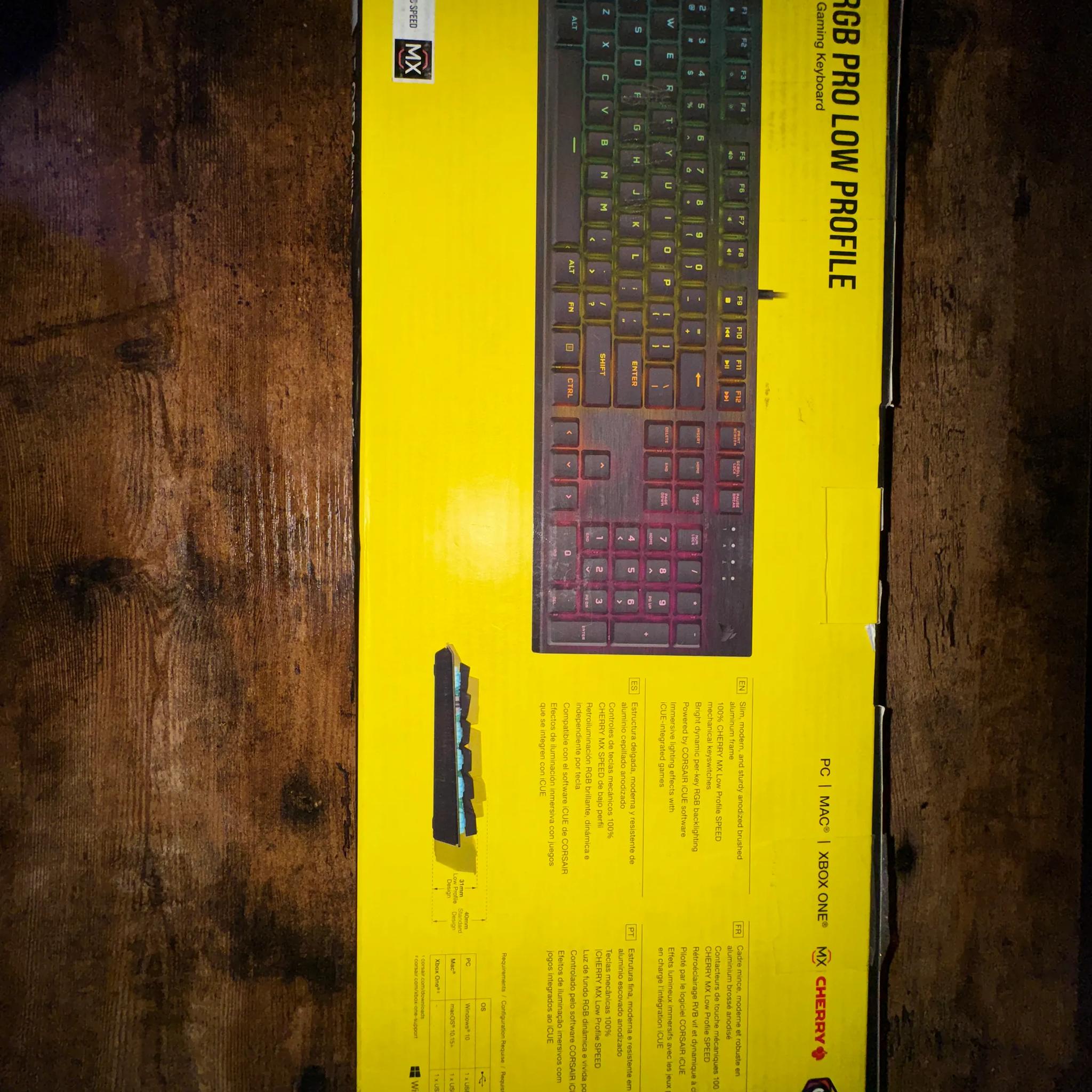 Corsair K60 RGB PRO Low Profile Mechanical Gaming Keyboard - Like New, Open Box