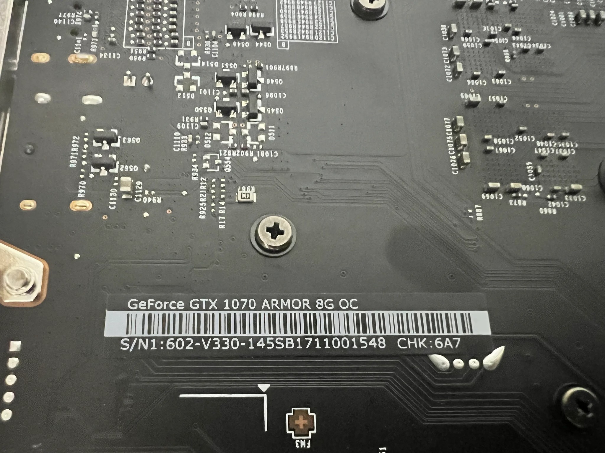 MSI GeForce GTX 1070 ARMOR 8G OC