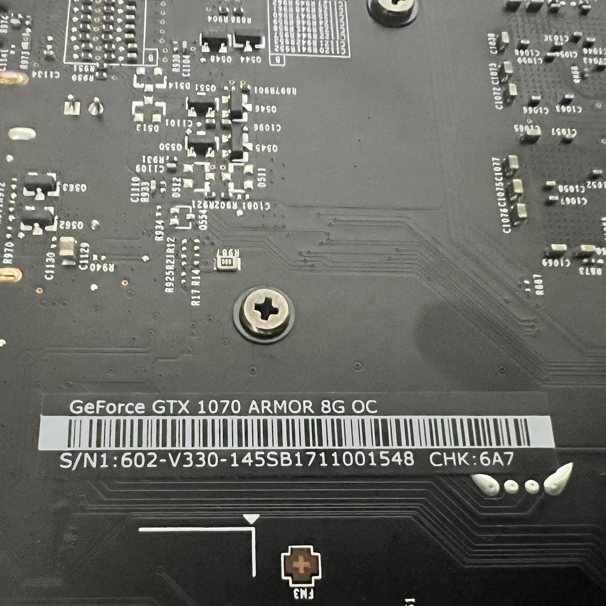 MSI GeForce GTX 1070 ARMOR 8G OC