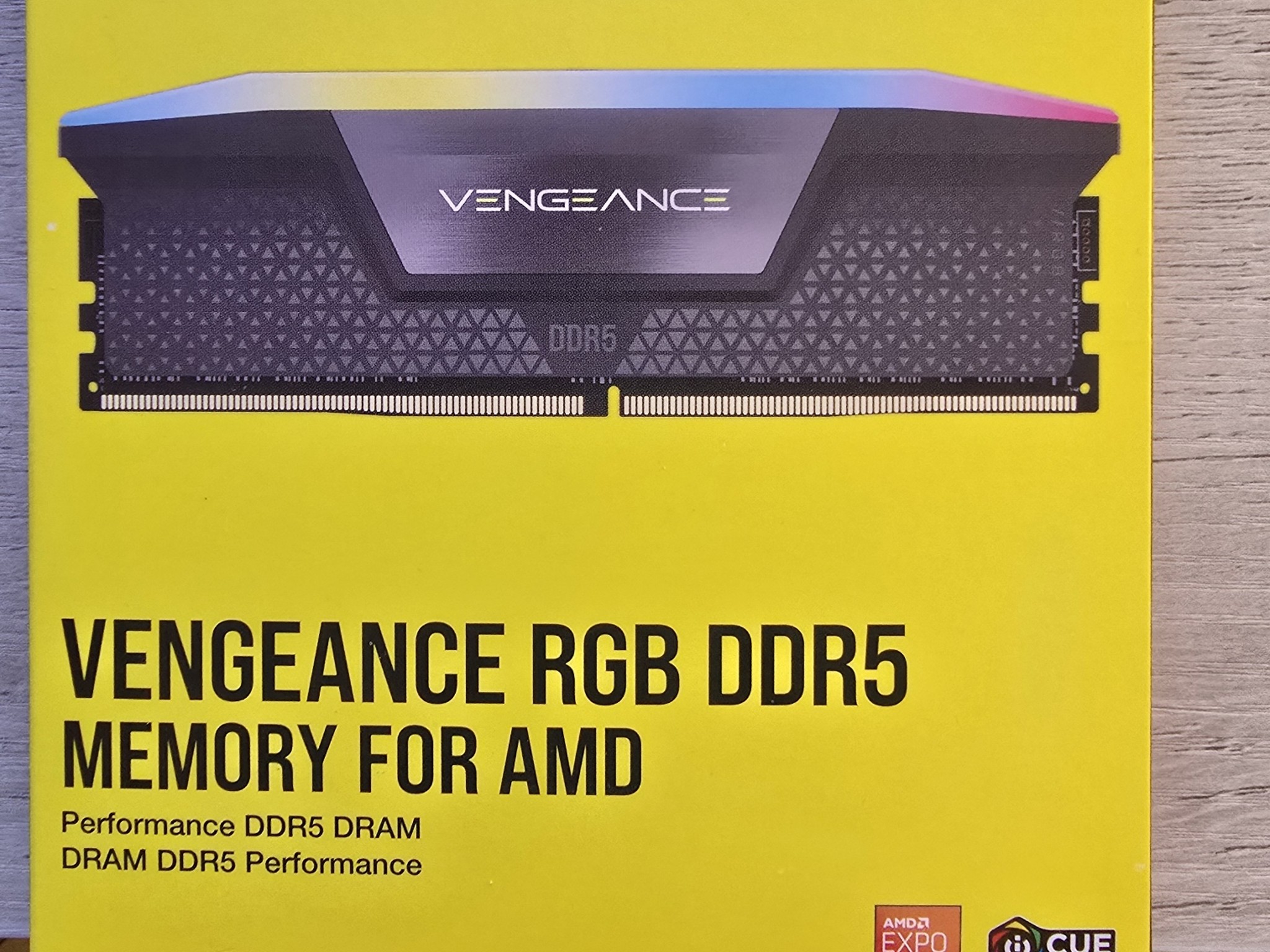 4 X 16 GB Stick of DDR 5 Corsair Vengeance