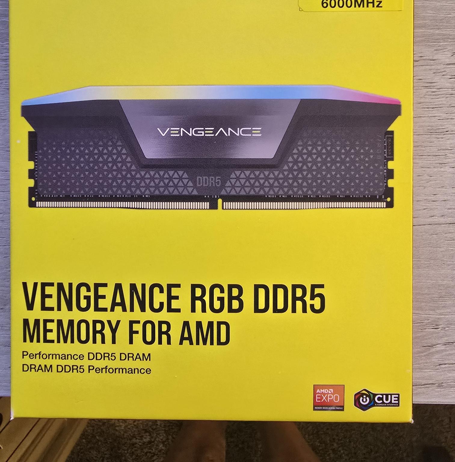 4 X 16 GB Stick of DDR 5 Corsair Vengeance