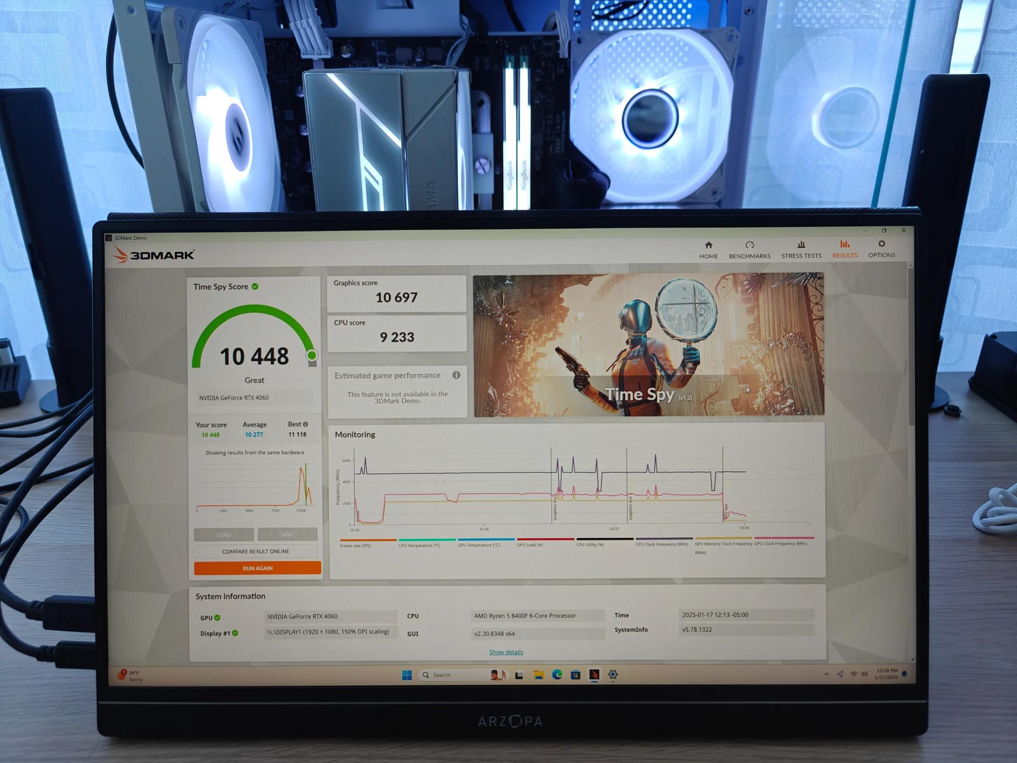 RTX 4060, Ryzen 8400F, 32GB DDR5, 1TB NVMe Gaming PC