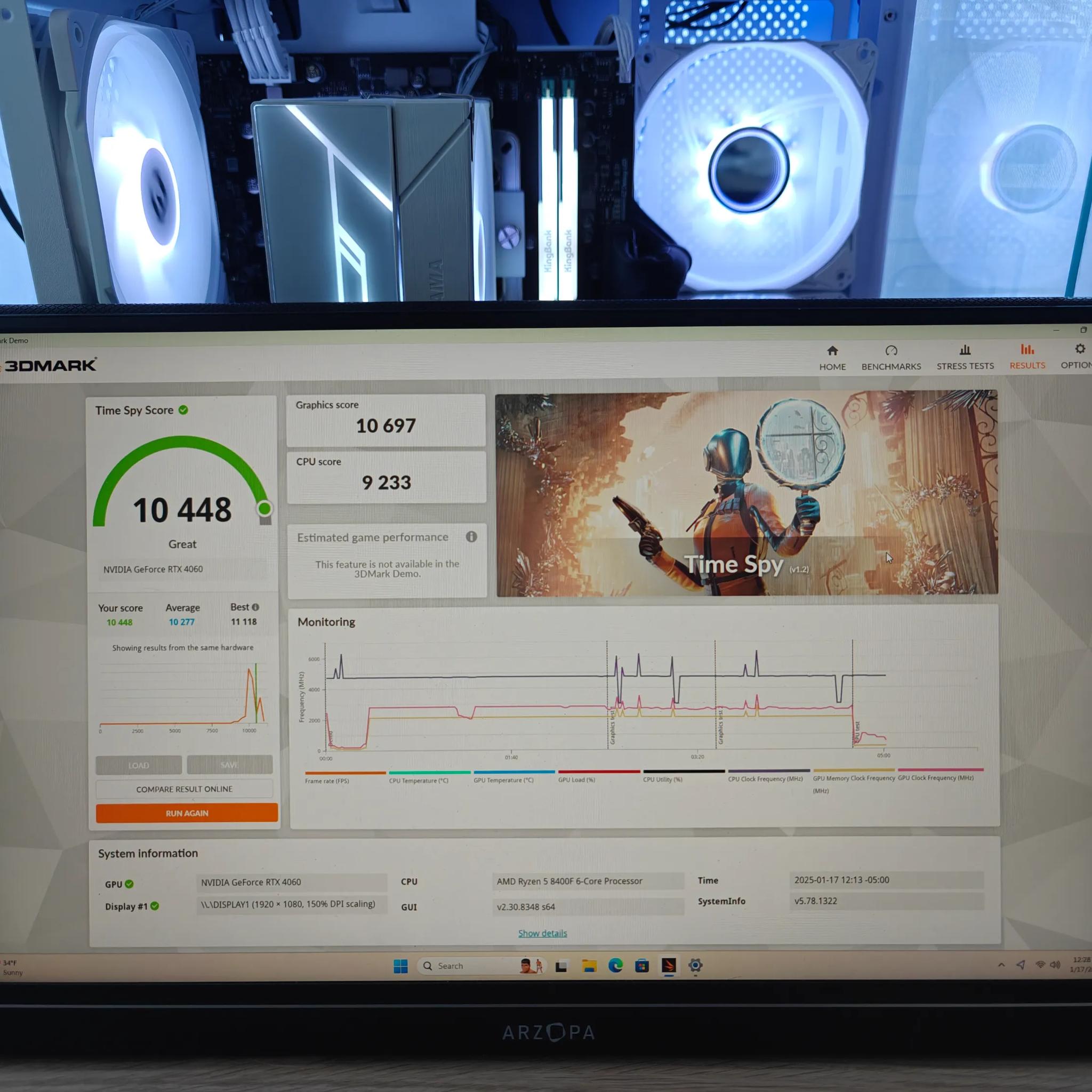RTX 4060, Ryzen 8400F, 32GB DDR5, 1TB NVMe Gaming PC