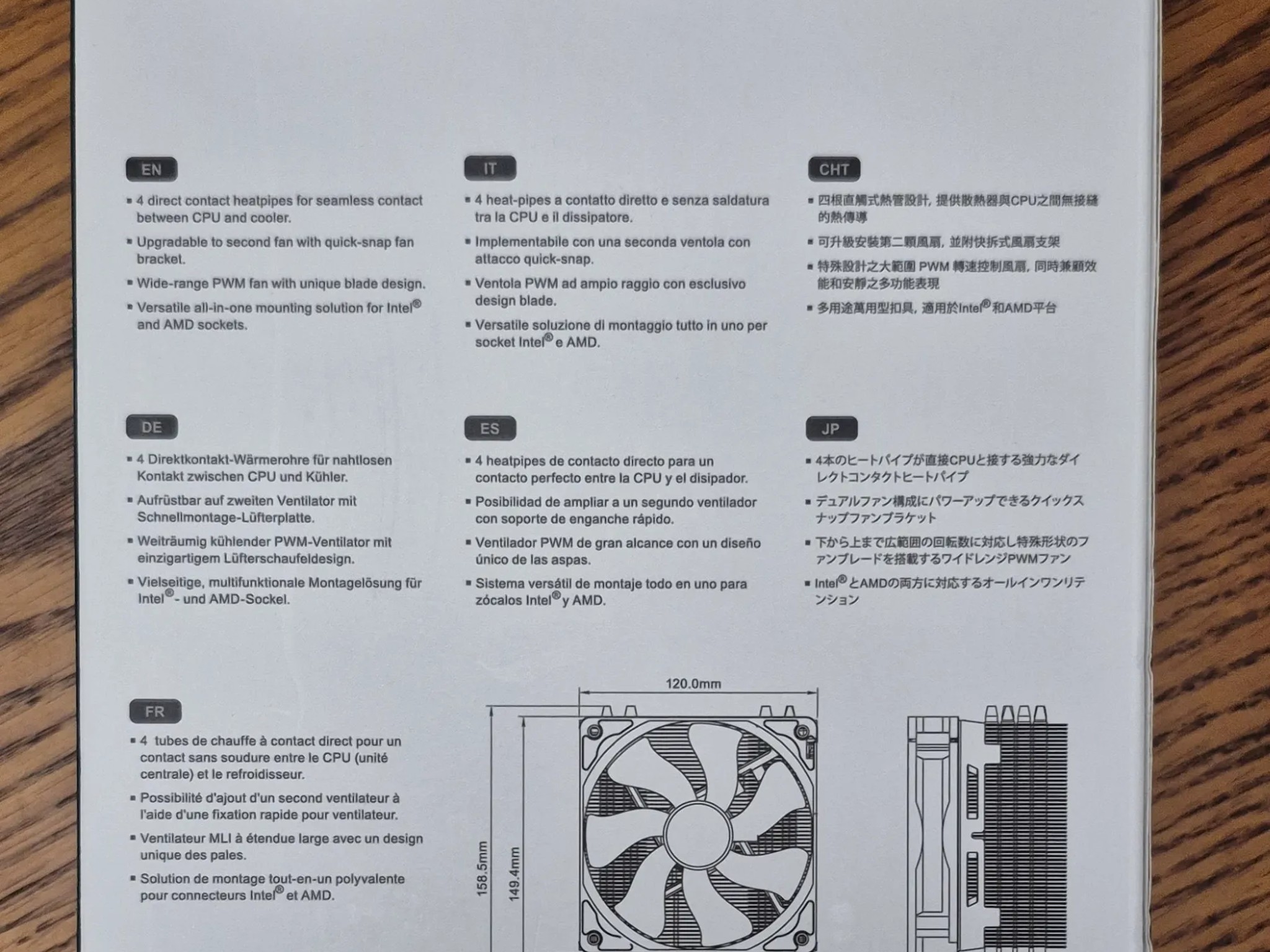 New Cooler Master Hyper 212 EVO RR212E 20pk R2 CPU Cooler and Fan