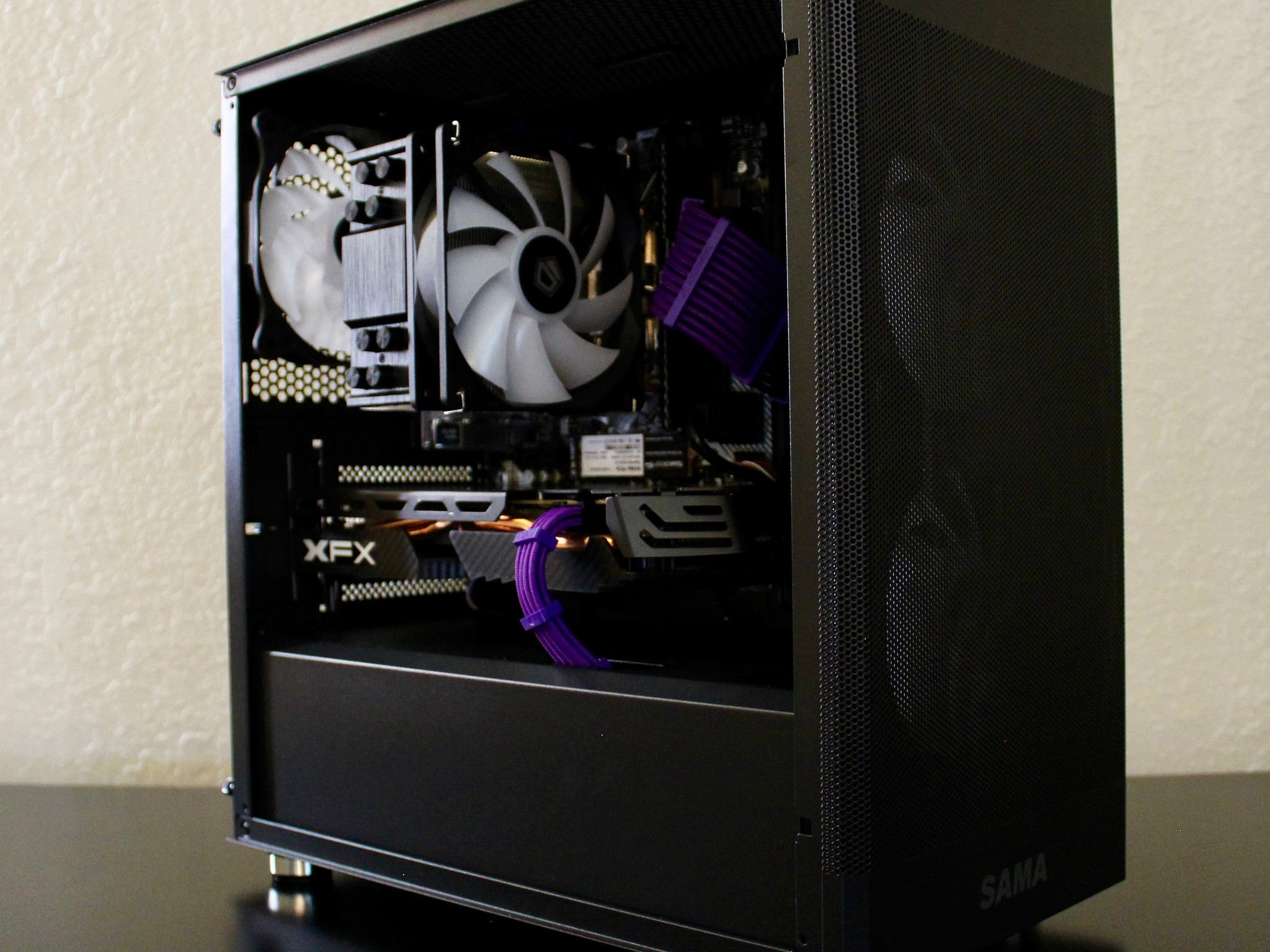 Purple Shadow! Awesome Gaming PC | Ryzen 5 2600 | XFX 580 8GB | 16GB DDR4 | 512GB M.2 | W11 + WiFi |