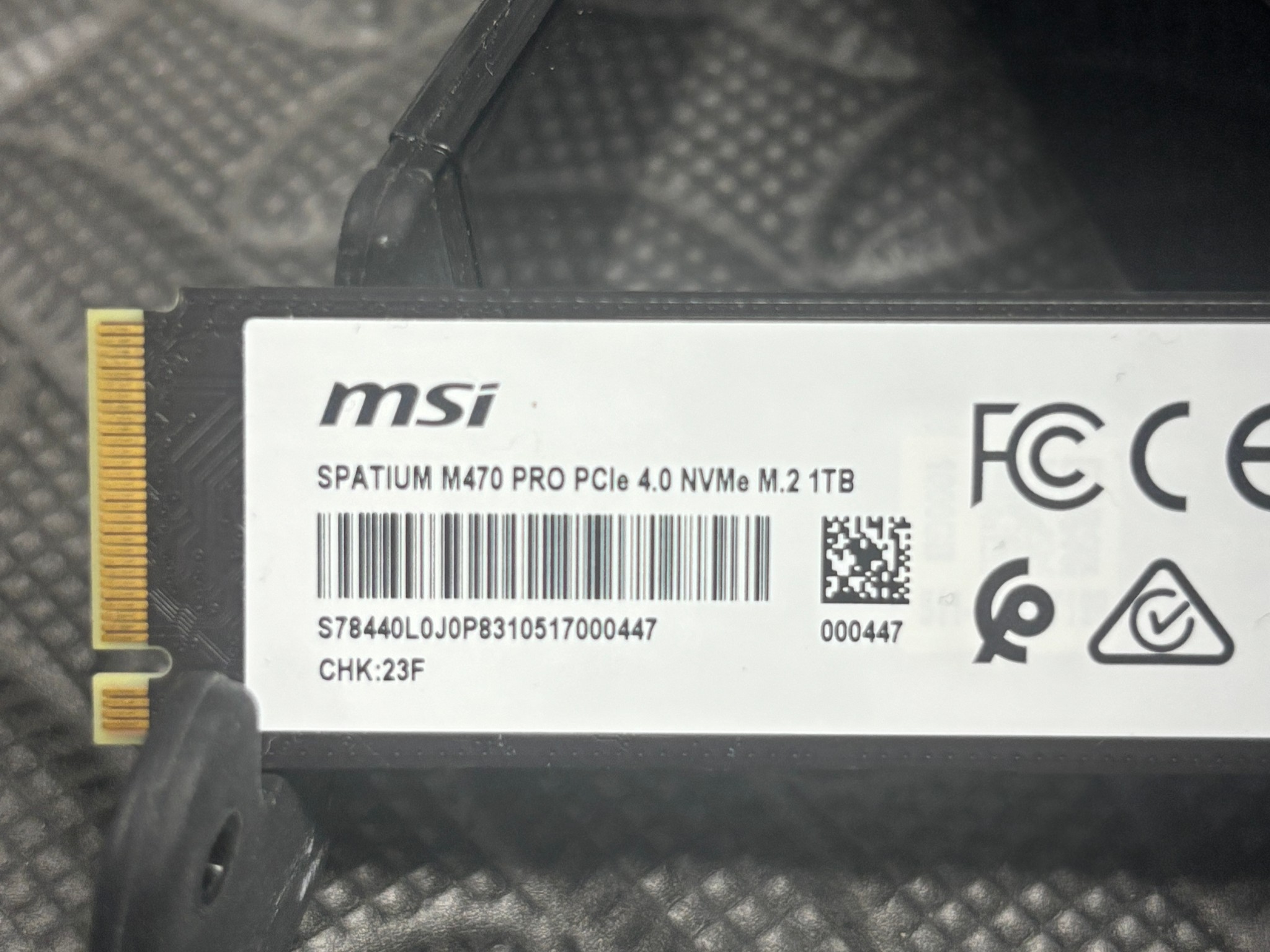 MSI SPATIUM M470 PRO 1TB PCIe 4.0 NVMe M.2 SSD | Gen4 x4 | Tested Working
