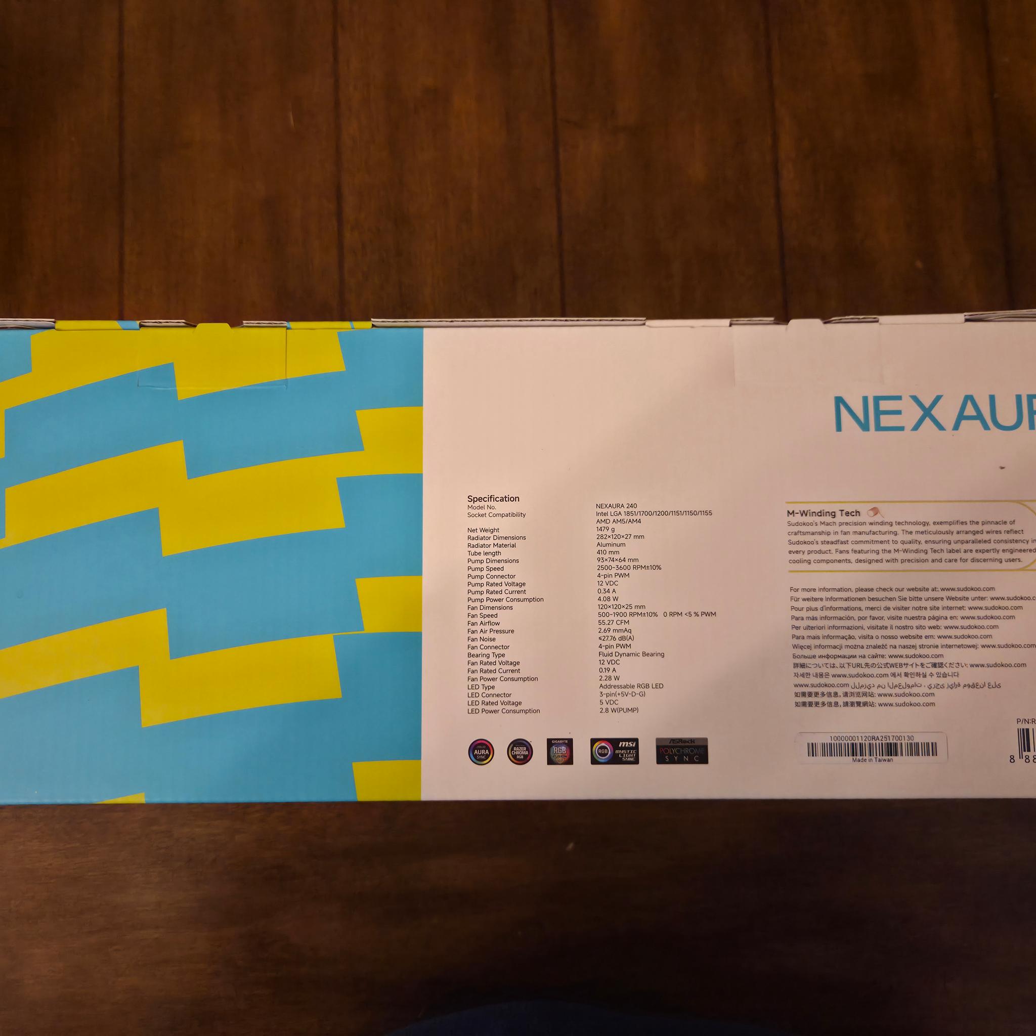 SUDOKOO NEXAURA 240 Black Liquid CPU Cooler! *$40 less than Amazon!*