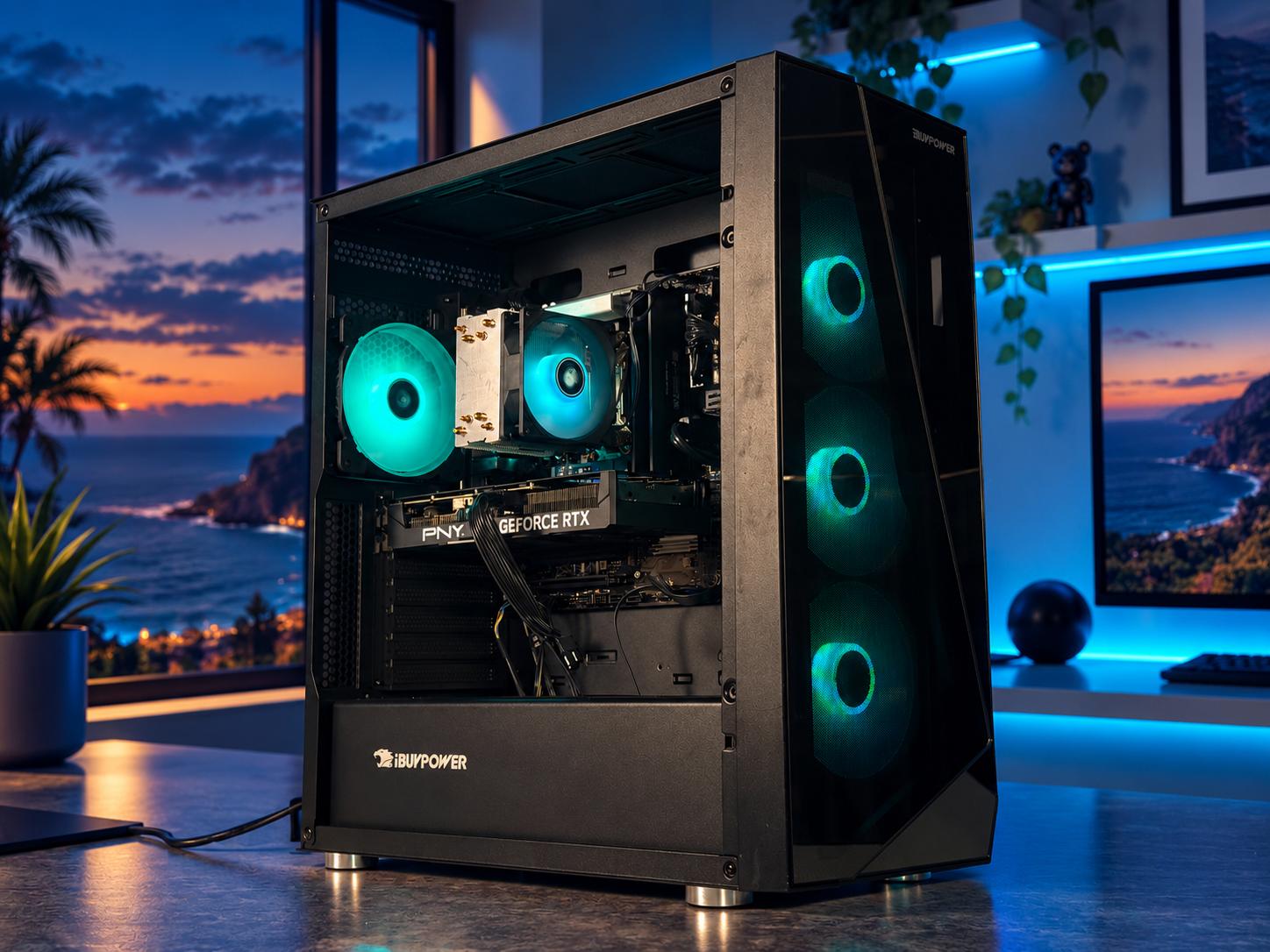 🌴 TROPIC Gaming PC | RTX 4060 TI | I7-13700F | 32GB DDR5 | 1TB NVME | | WiFi & BT | FREE SHIPPING