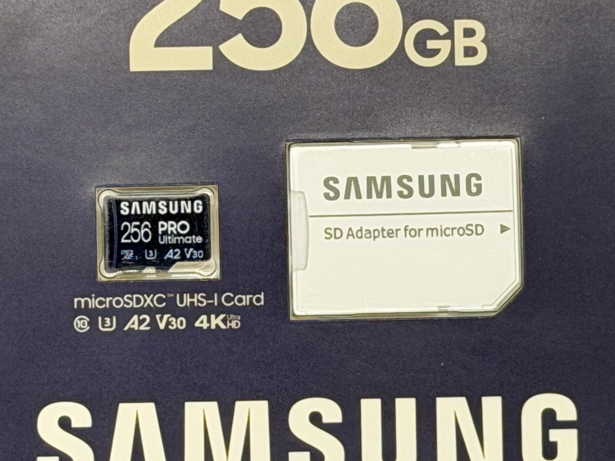 Samsung PRO Ultimate 256GB UHS I micro SDXC Card SD Adapter MB MY256SA WW