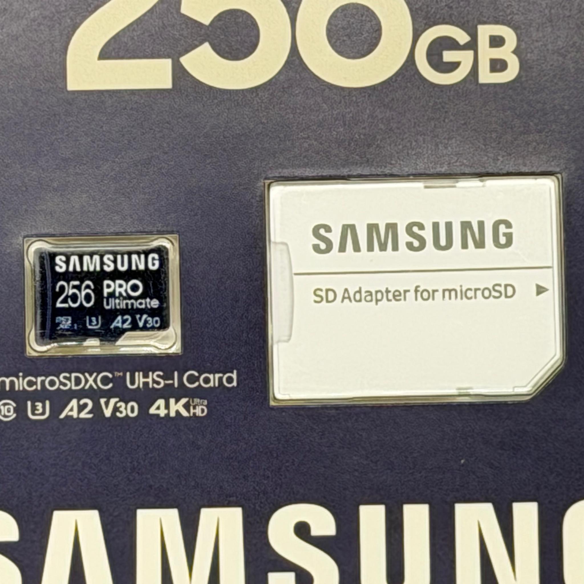 Samsung PRO Ultimate 256GB UHS I micro SDXC Card SD Adapter MB MY256SA WW