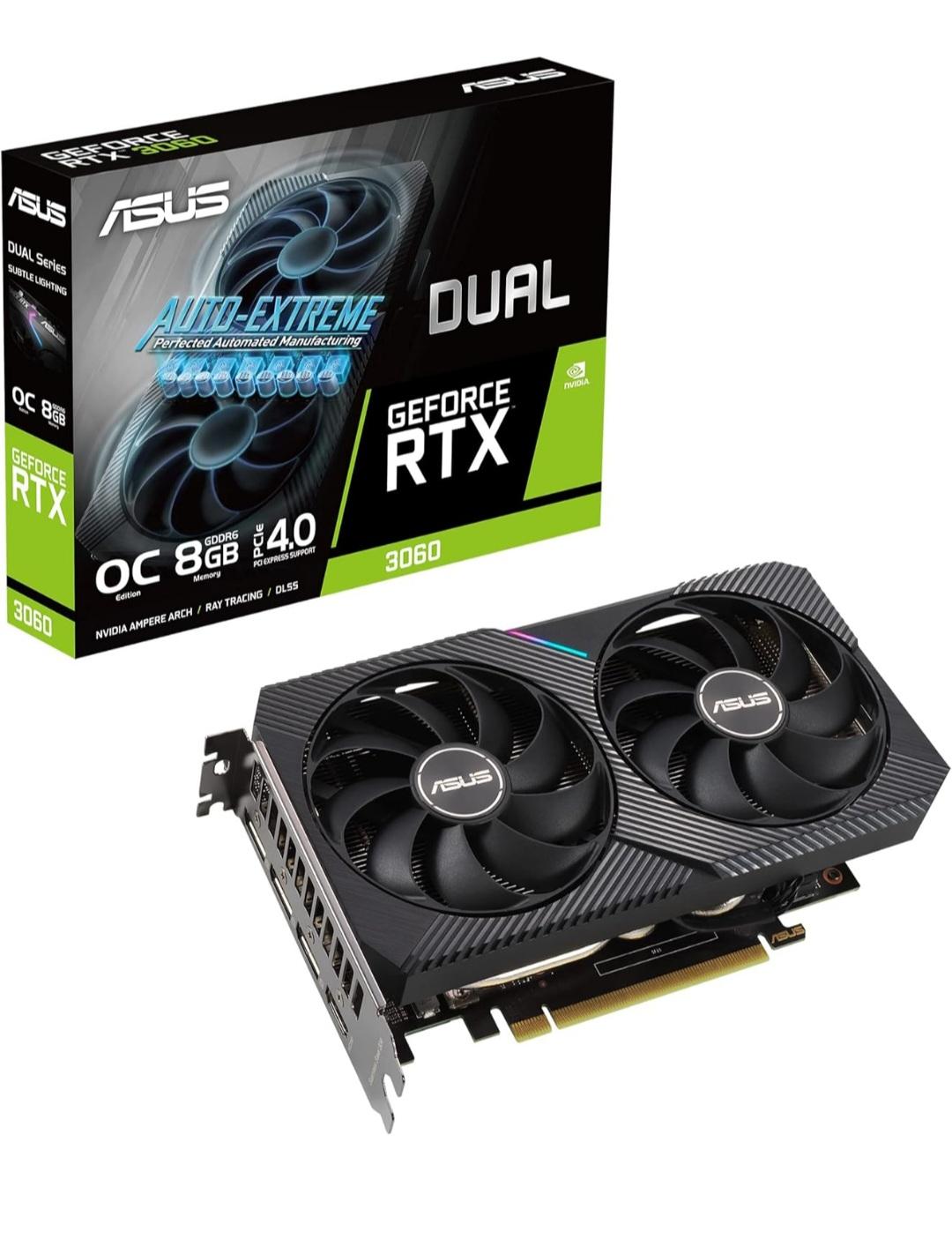 ASUS Graphics Card Dual NVIDIA GeForce RTX 3050 OC 8GB