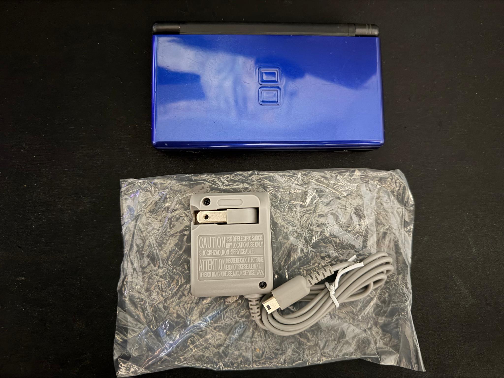 Nintendo DS Lite Handheld System - Blue Cobalt/Black - W/ Stylus & Charger